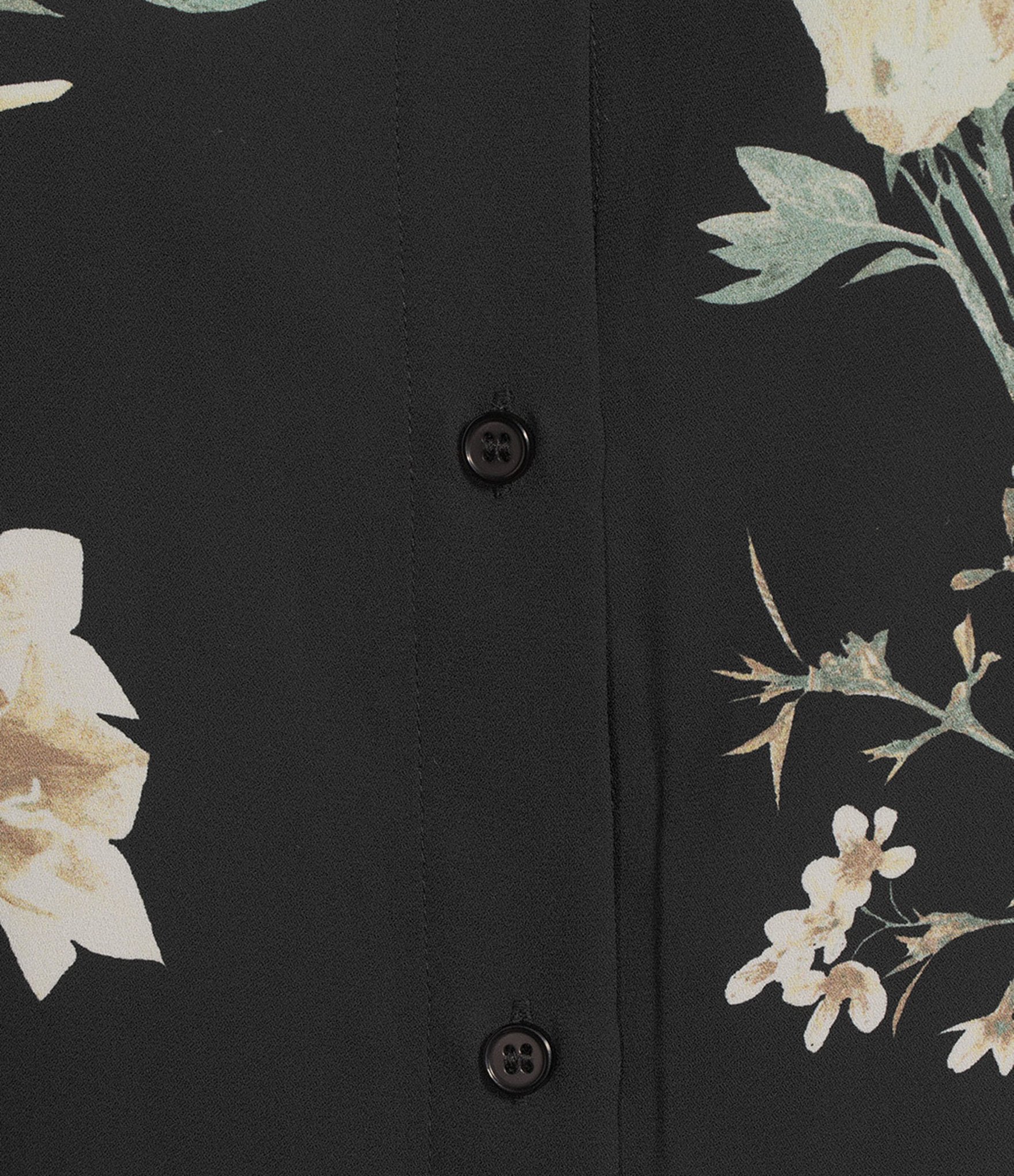 Anne Klein Plus Size Printed Long Sleeve Button Down Shirt