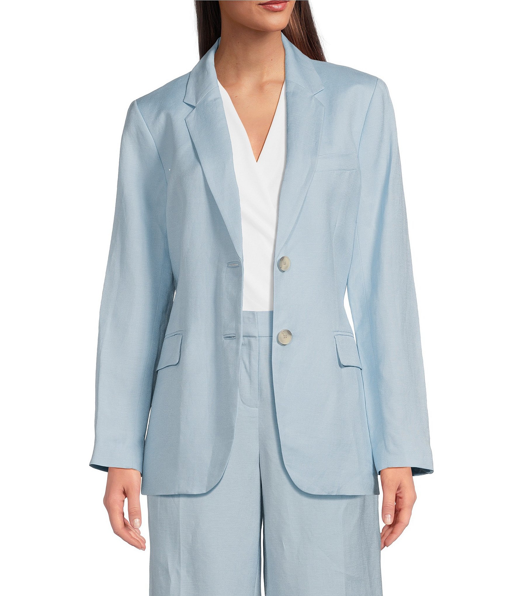 womens linen: Women's Jackets Blazers Dillard's