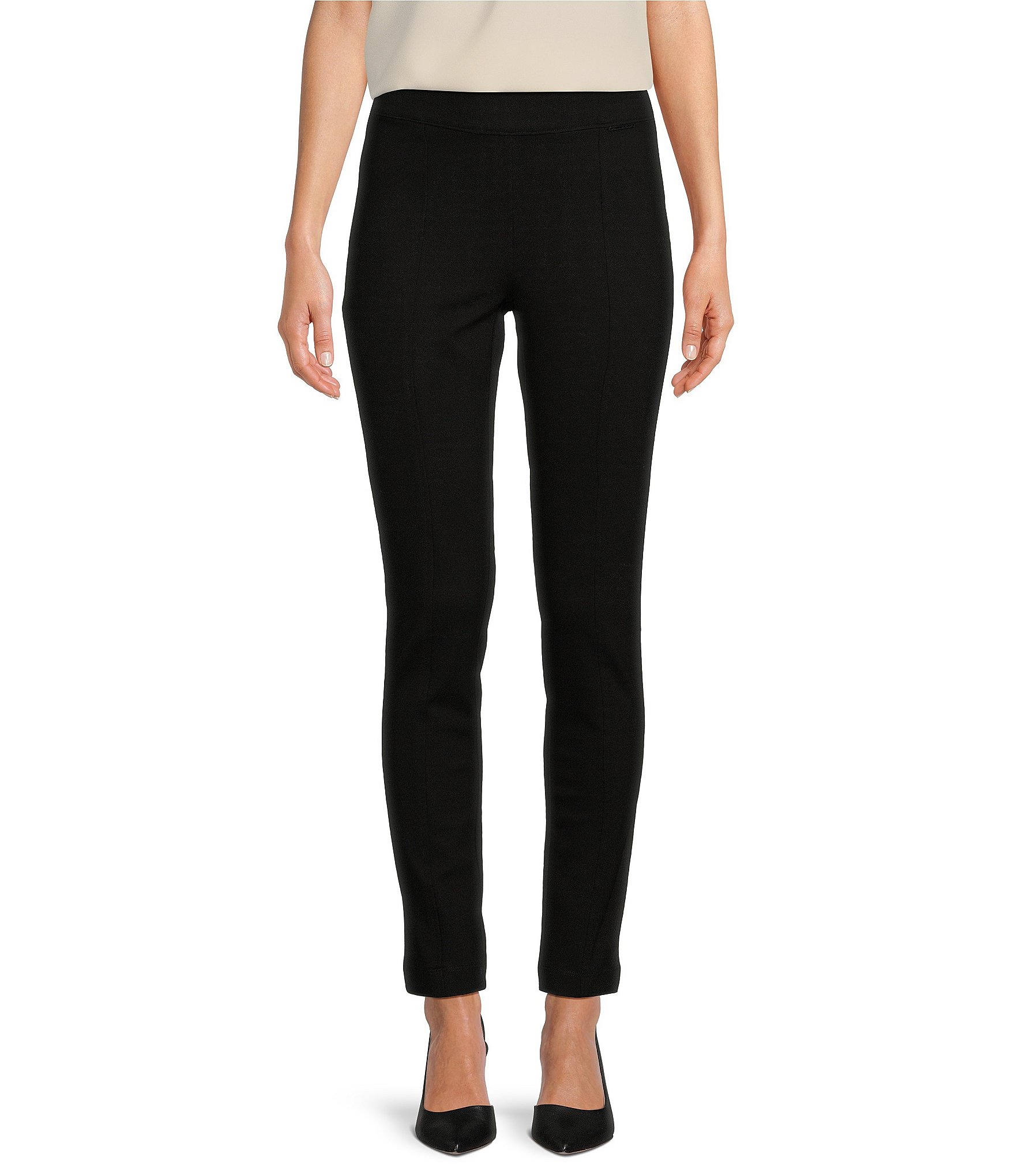 Anne Klein Slim Leg Pull On Seamed Legging | Dillard's