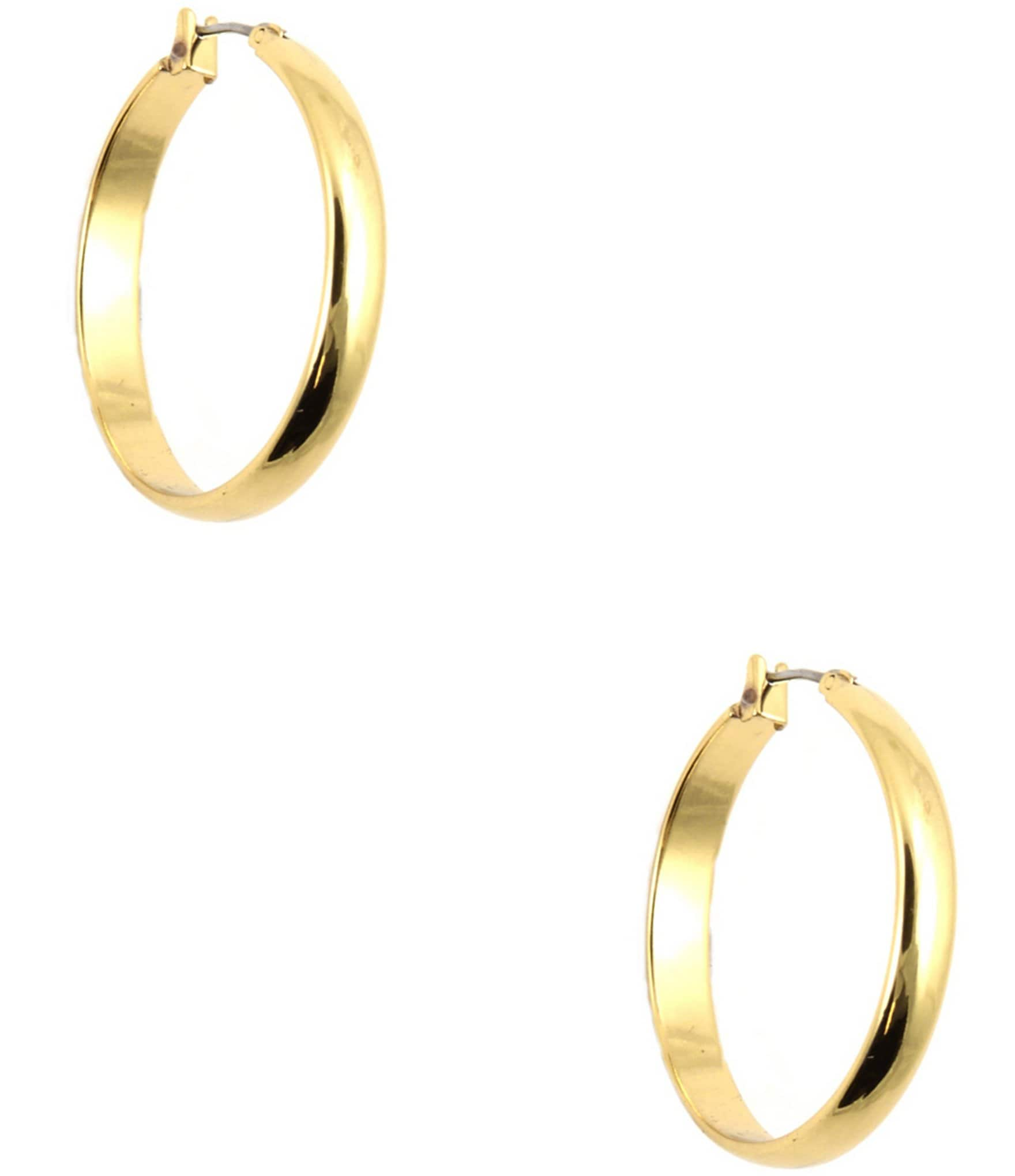 Anne Klein Wide Band Hoop Earrings