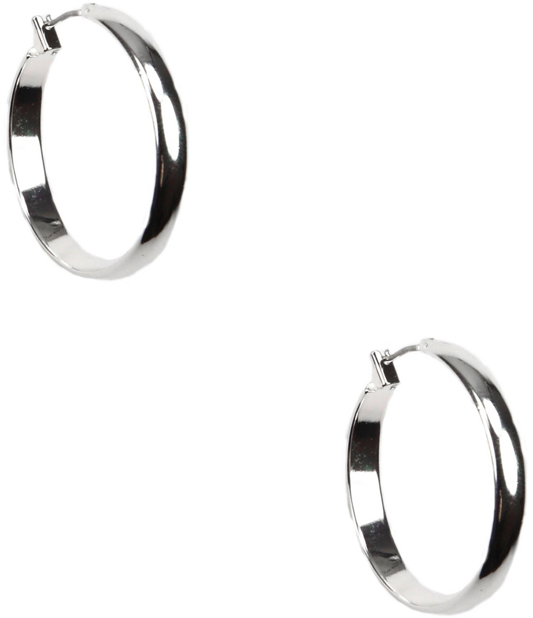 Anne Klein Wide Band Hoop Earrings