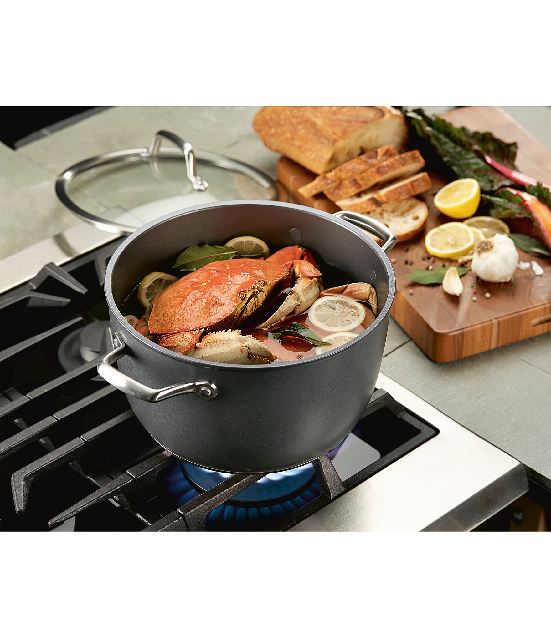 Anolon Accolade HardAnodized Precision 10Piece Cookware Set Hamilton Place