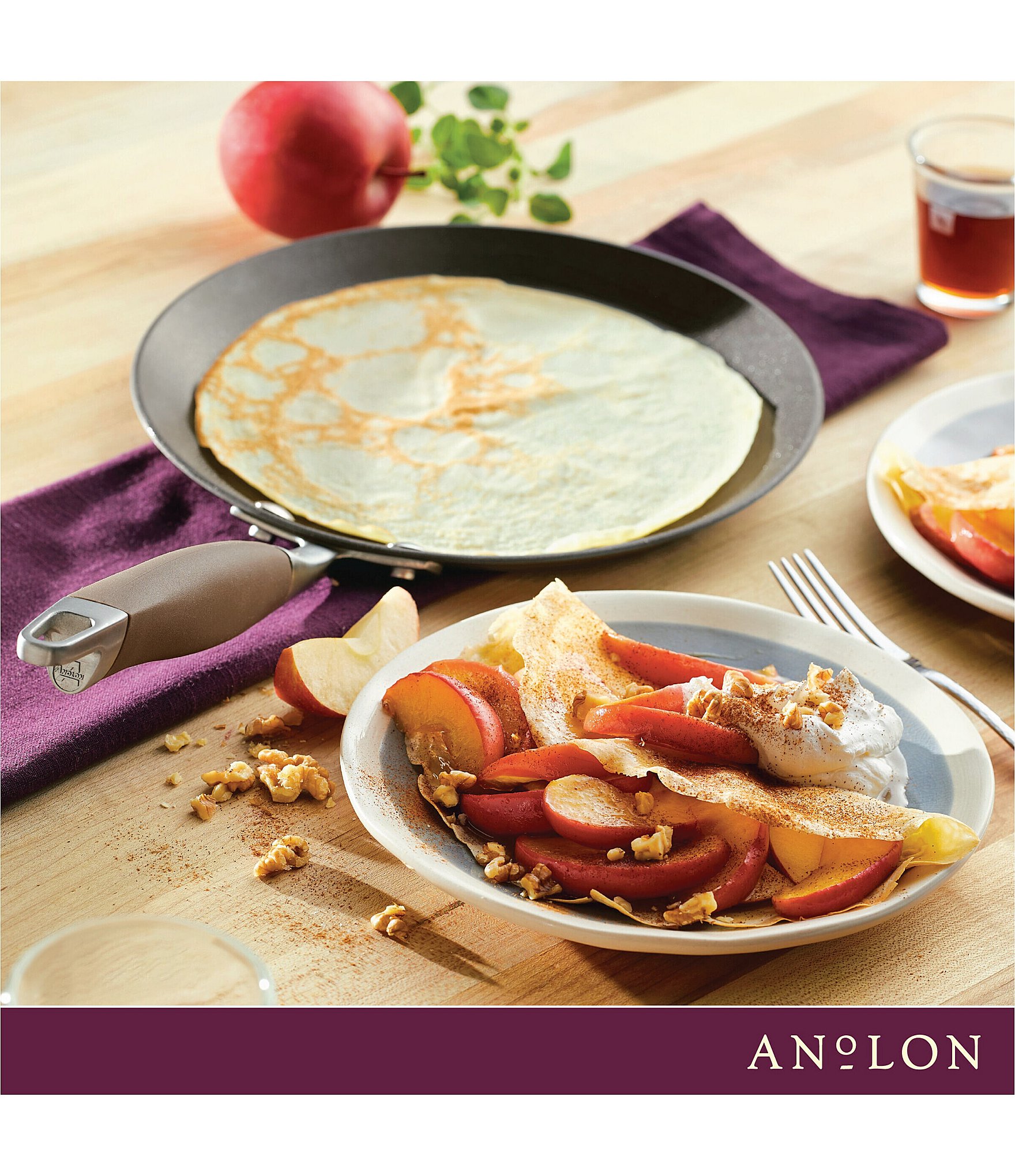 Anolon Advanced Home Crepe Pan, 9.5#double;