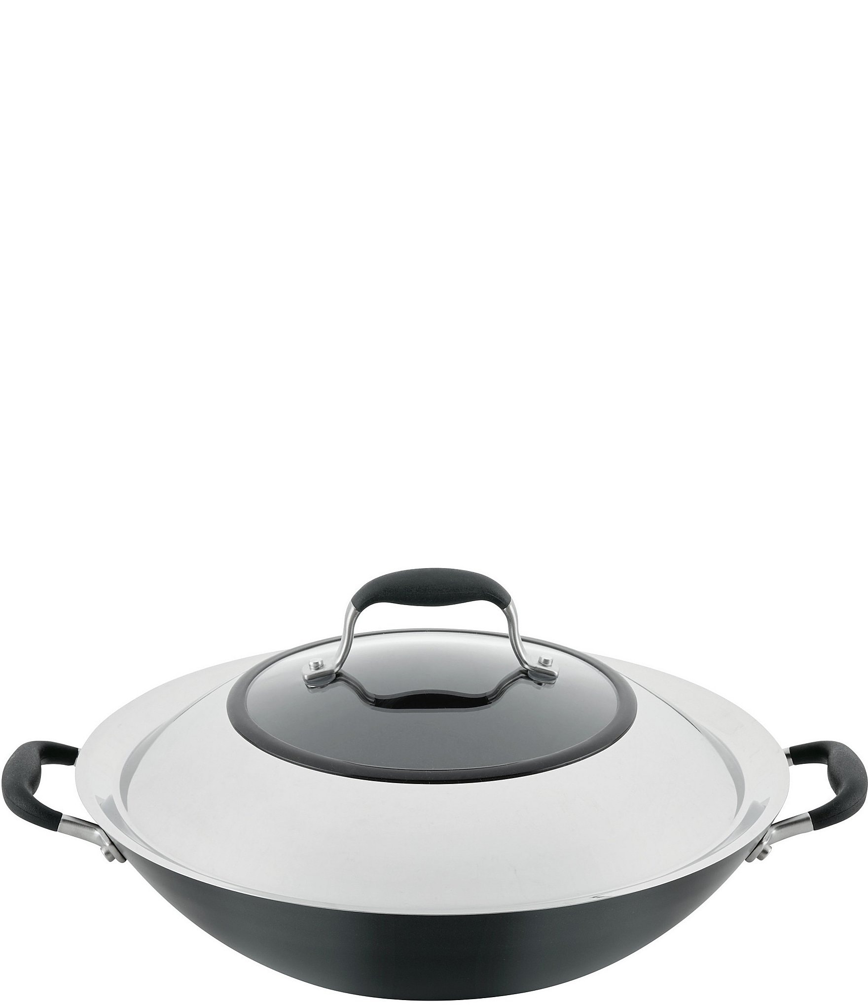 Anolon Advanced Home Hard Anodized 14 Wok with Lid and Side Handles,  Color: Moonstone - JCPenney
