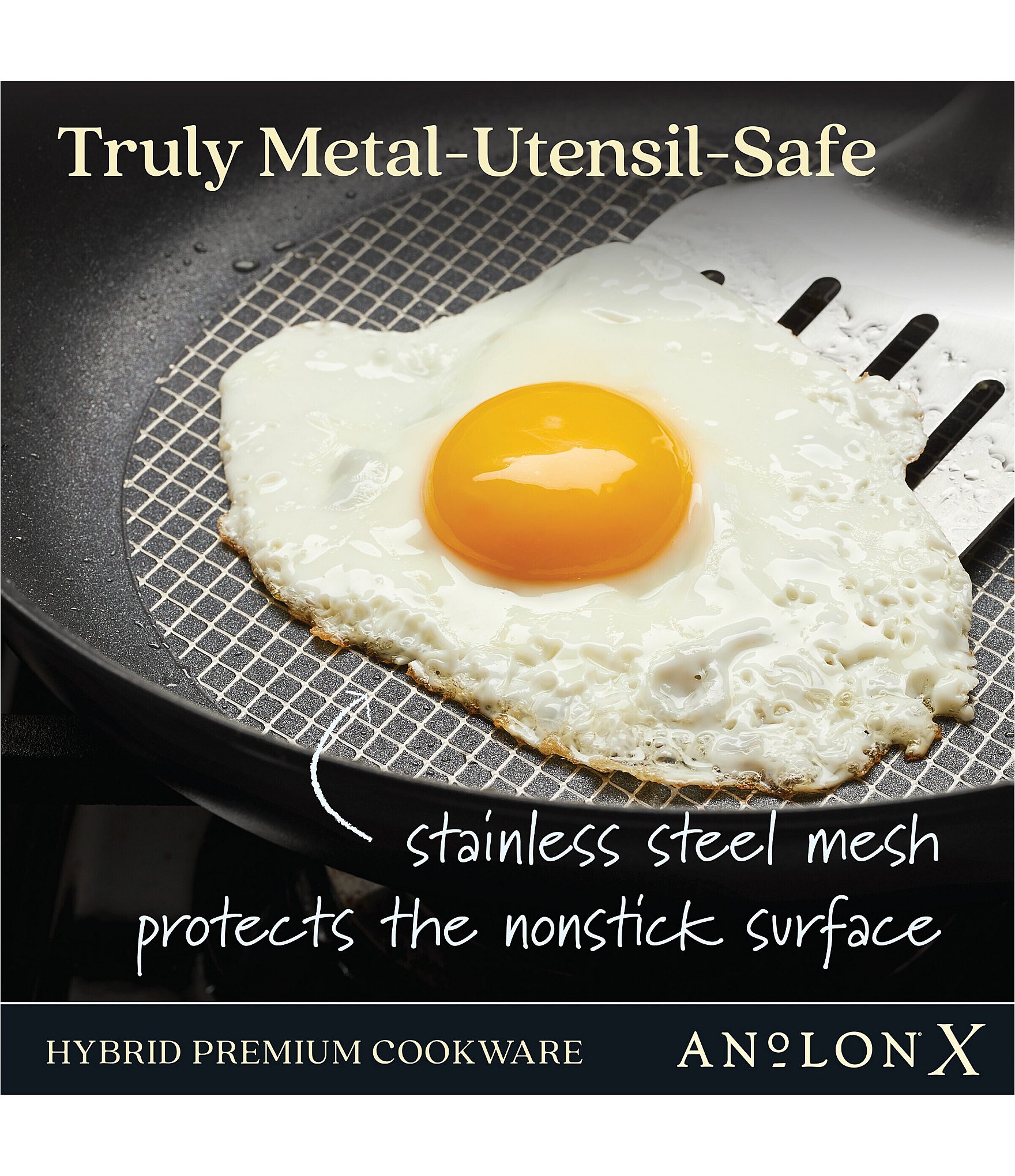 Anolon x Hybrid Nonstick Induction Frying Pan Set