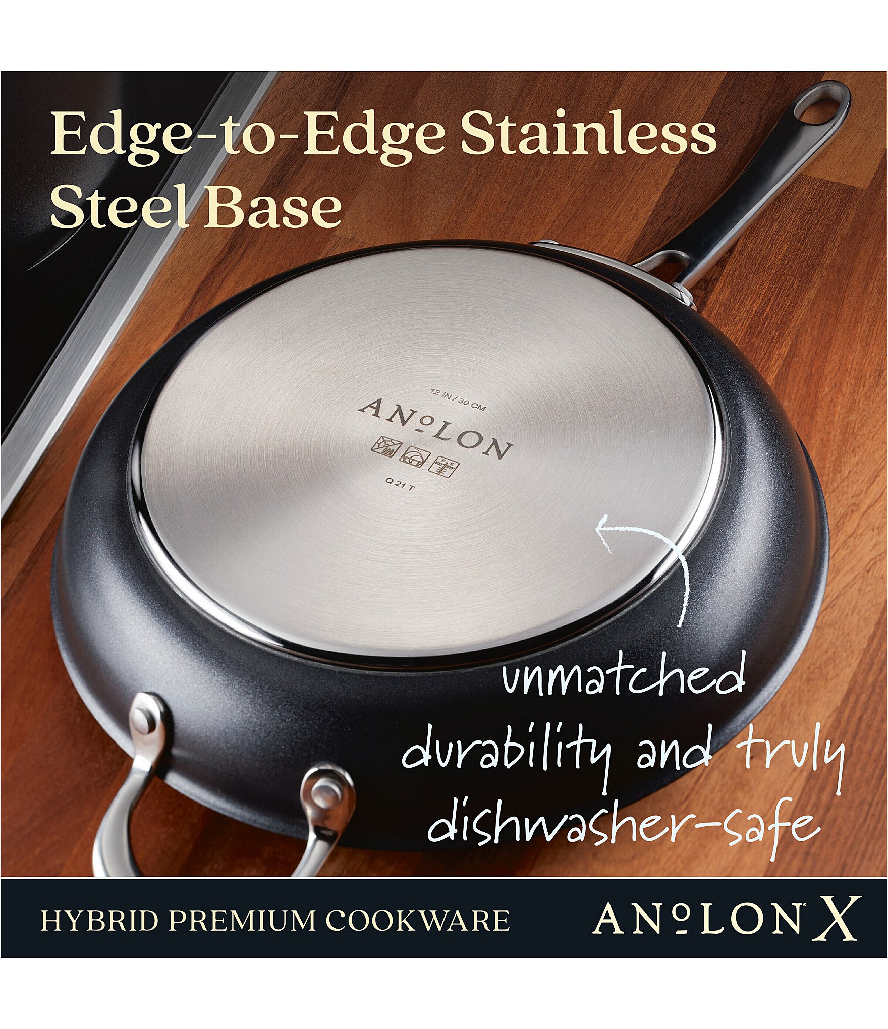 Anolon x Hybrid Nonstick Induction Frying Pan Set