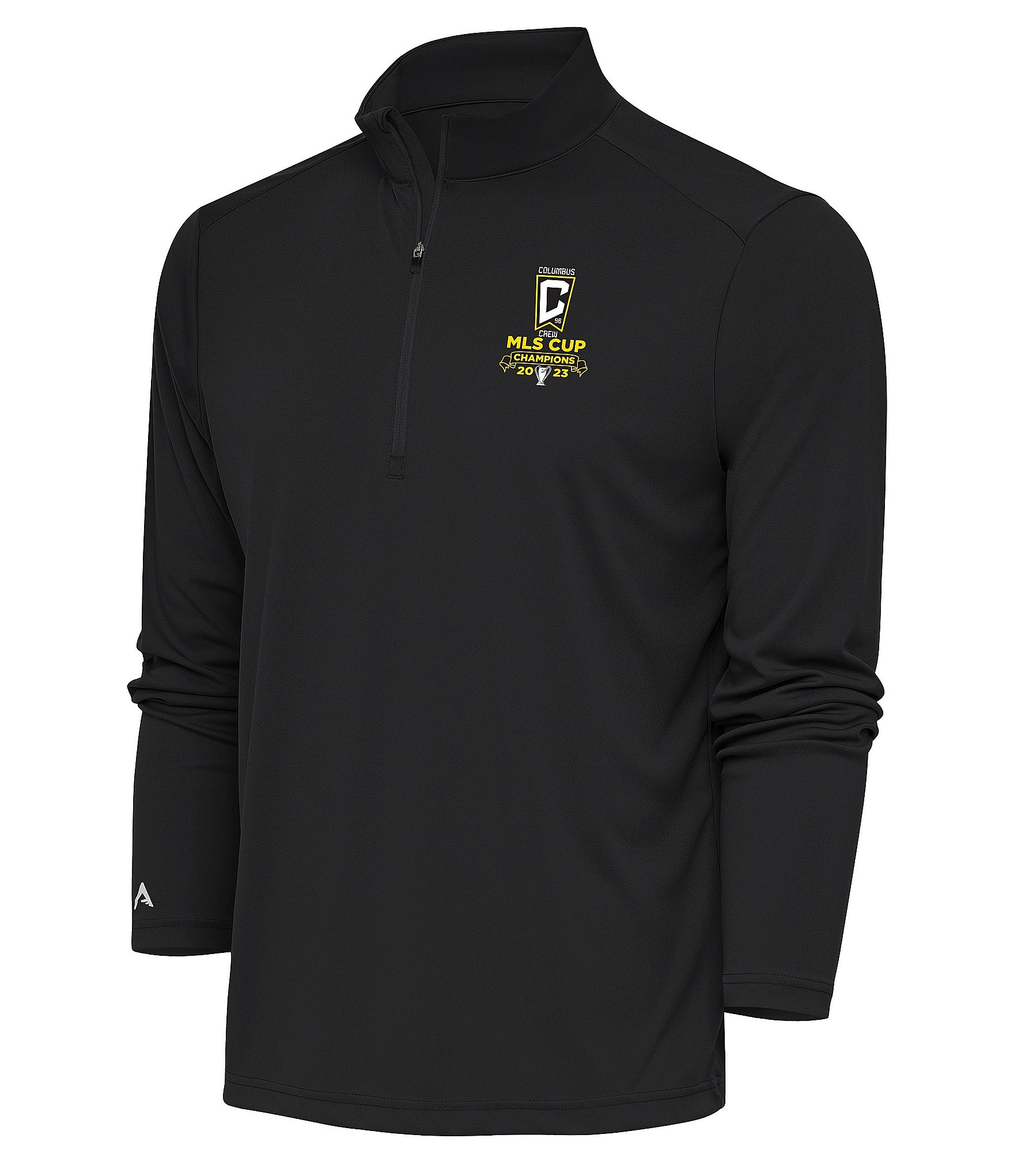 Antigua Columbus Crew 2023 MLS Cup Champions Tribute Quarter-Zip Pullover