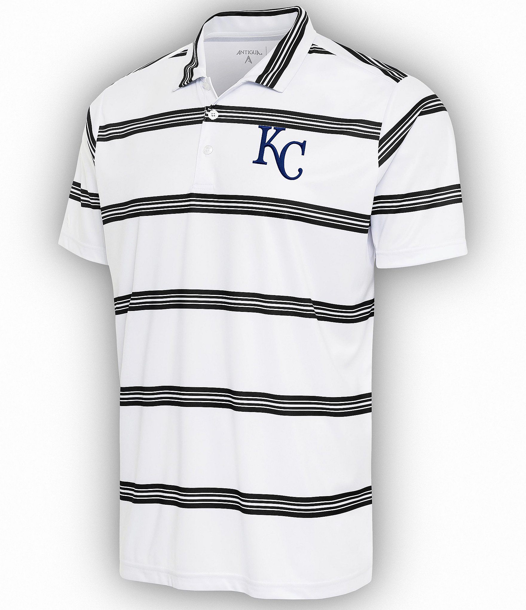 Kansas City Royals Antigua Big & Tall Affluent Polo - Black