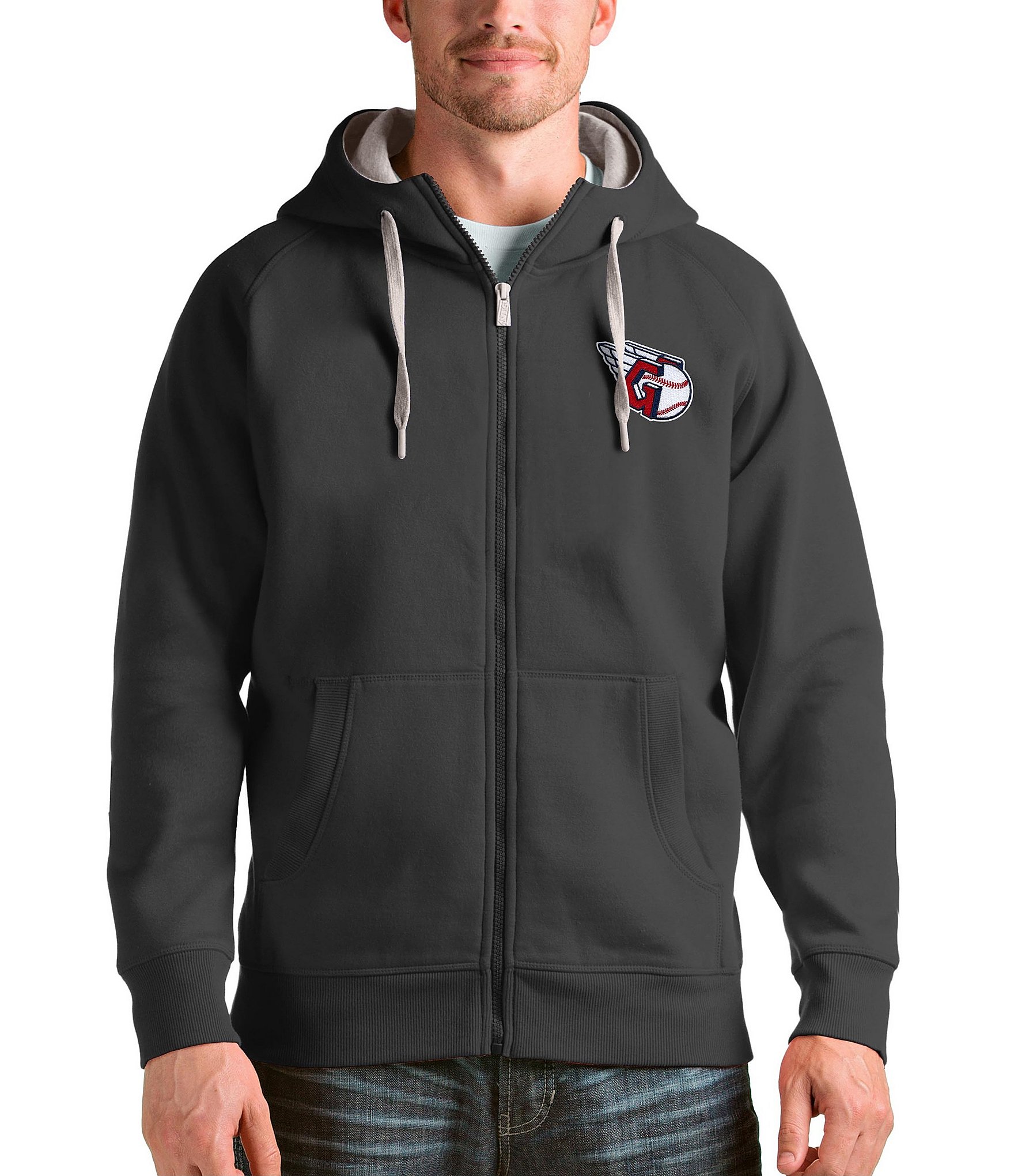 Antigua MLB Cleveland Guardians Full-Zip Hoodie