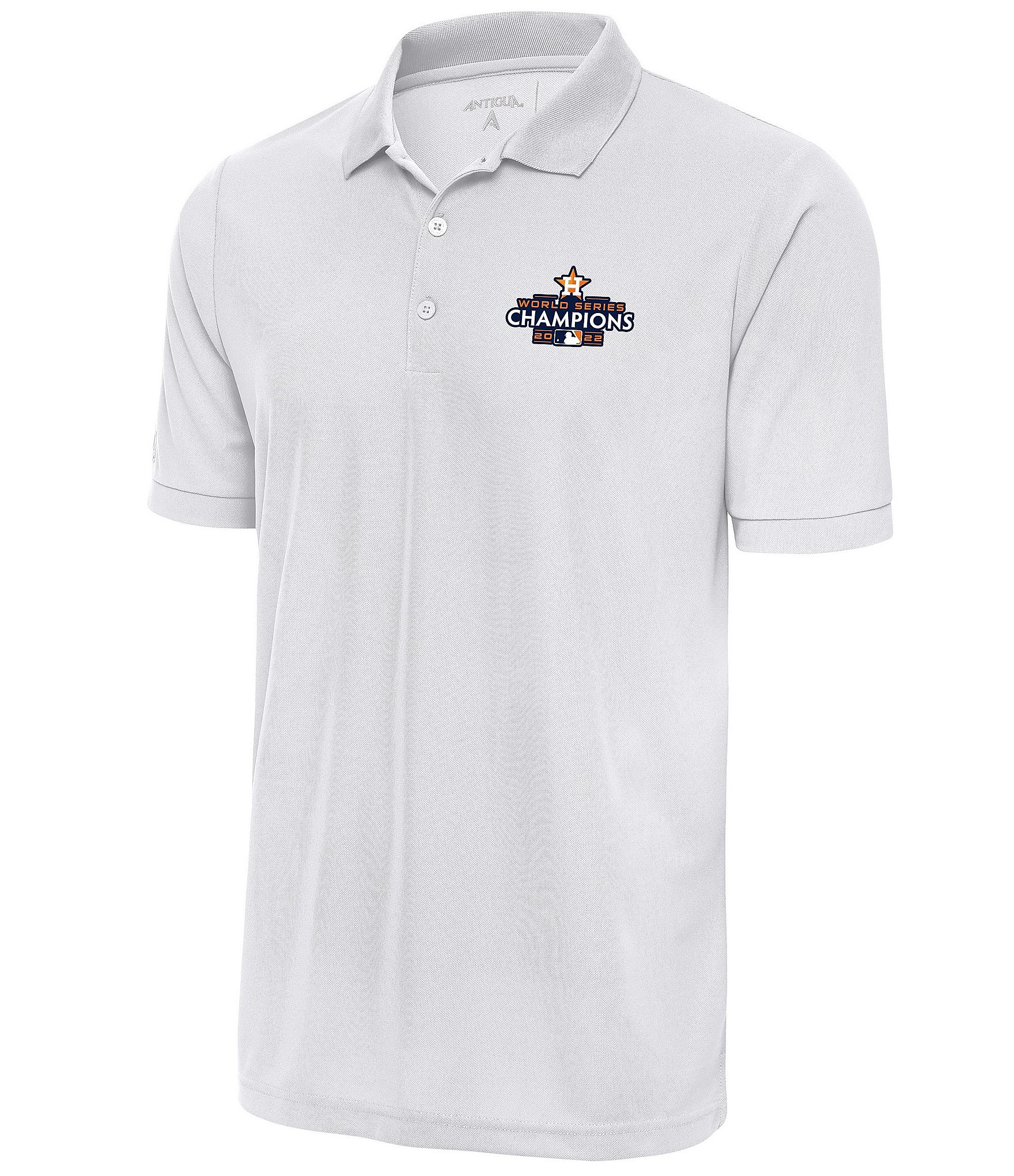 Antigua MLB Houston Astros 2022 World Series Champions Nova Short-Sleeve  Polo Shirt
