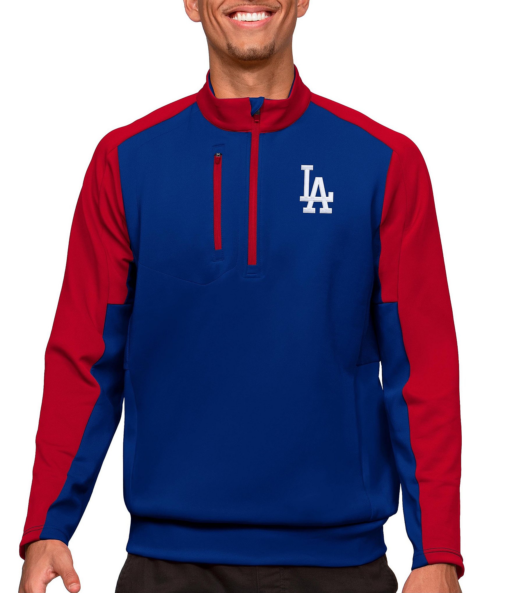 Los Angeles Dodgers Antigua Blue Victory Pullover Hoodie S