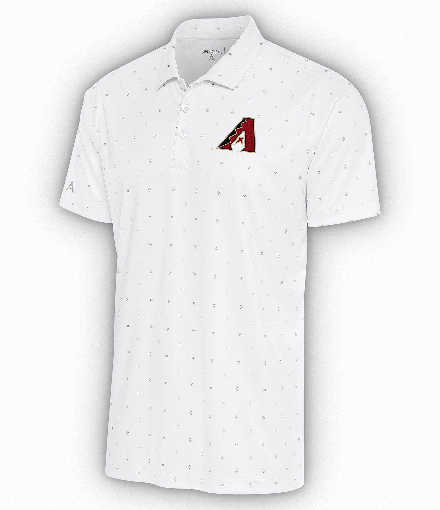 St. Louis Cardinals Antigua 19th Hole Polo - White/Black