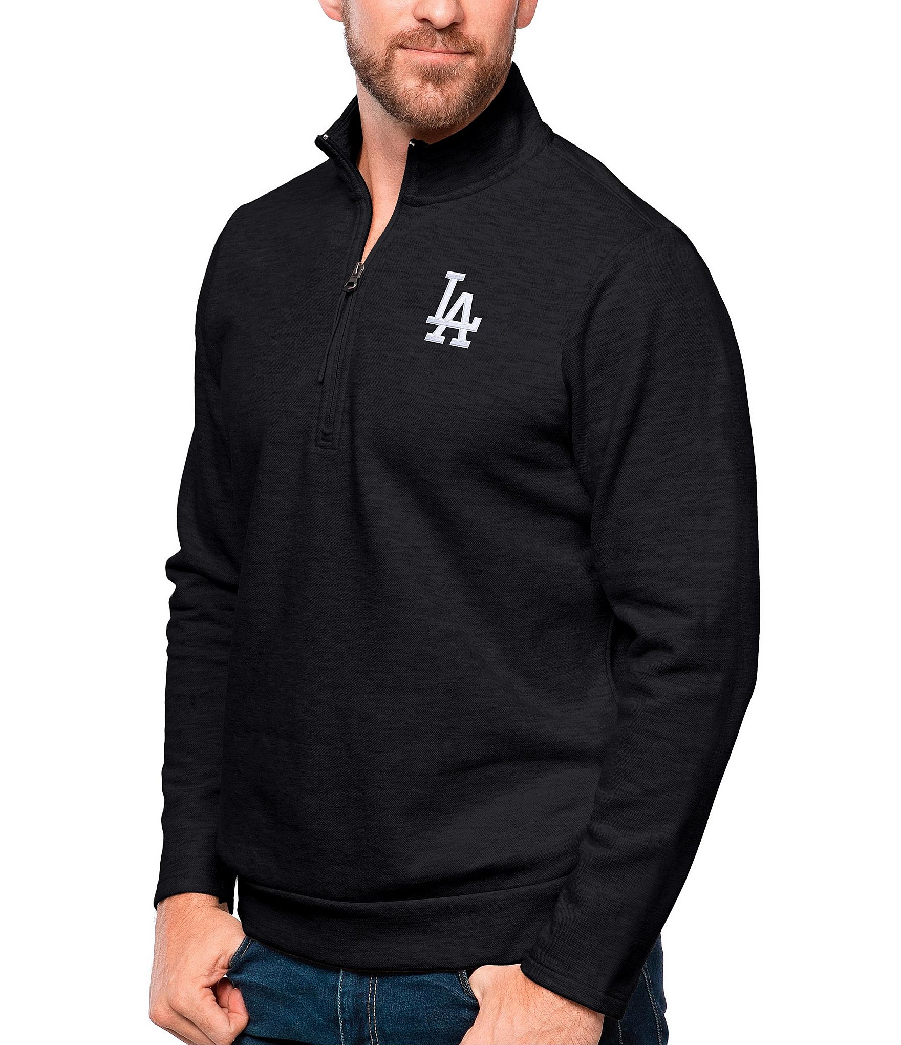 Antigua MLB Los Angeles Dodgers Spark Short-Sleeve Polo Shirt - S