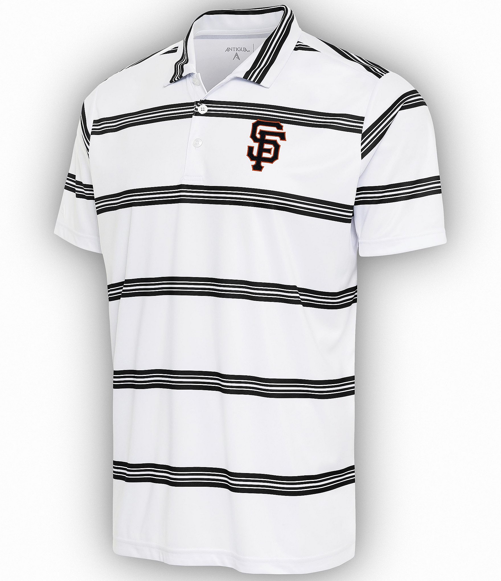 Men's Antigua Black/Gray San Francisco Giants Nova Polo