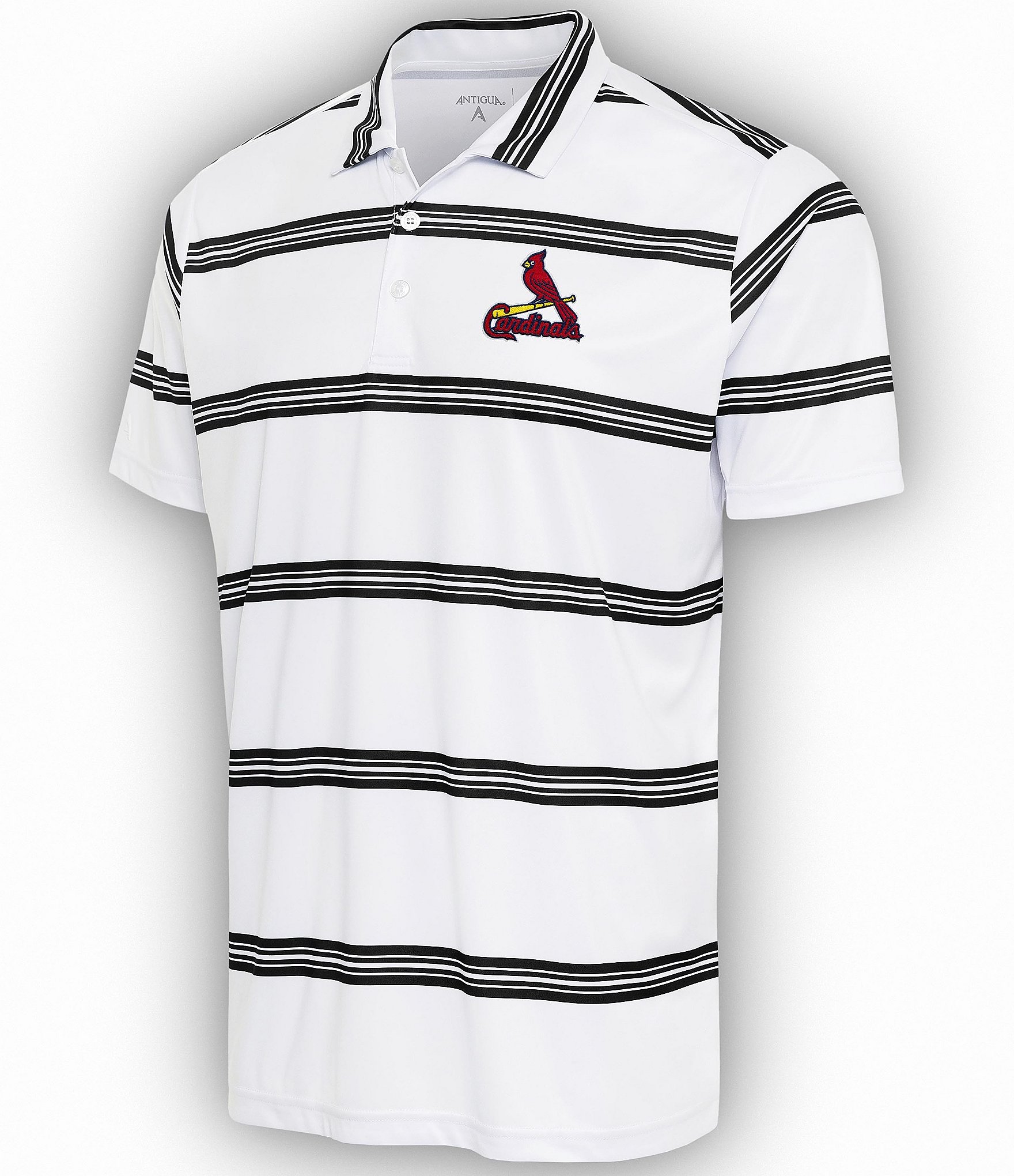 St. Louis Cardinals Cutter & Buck Prospect Textured Stretch Big & Tall Polo  - White