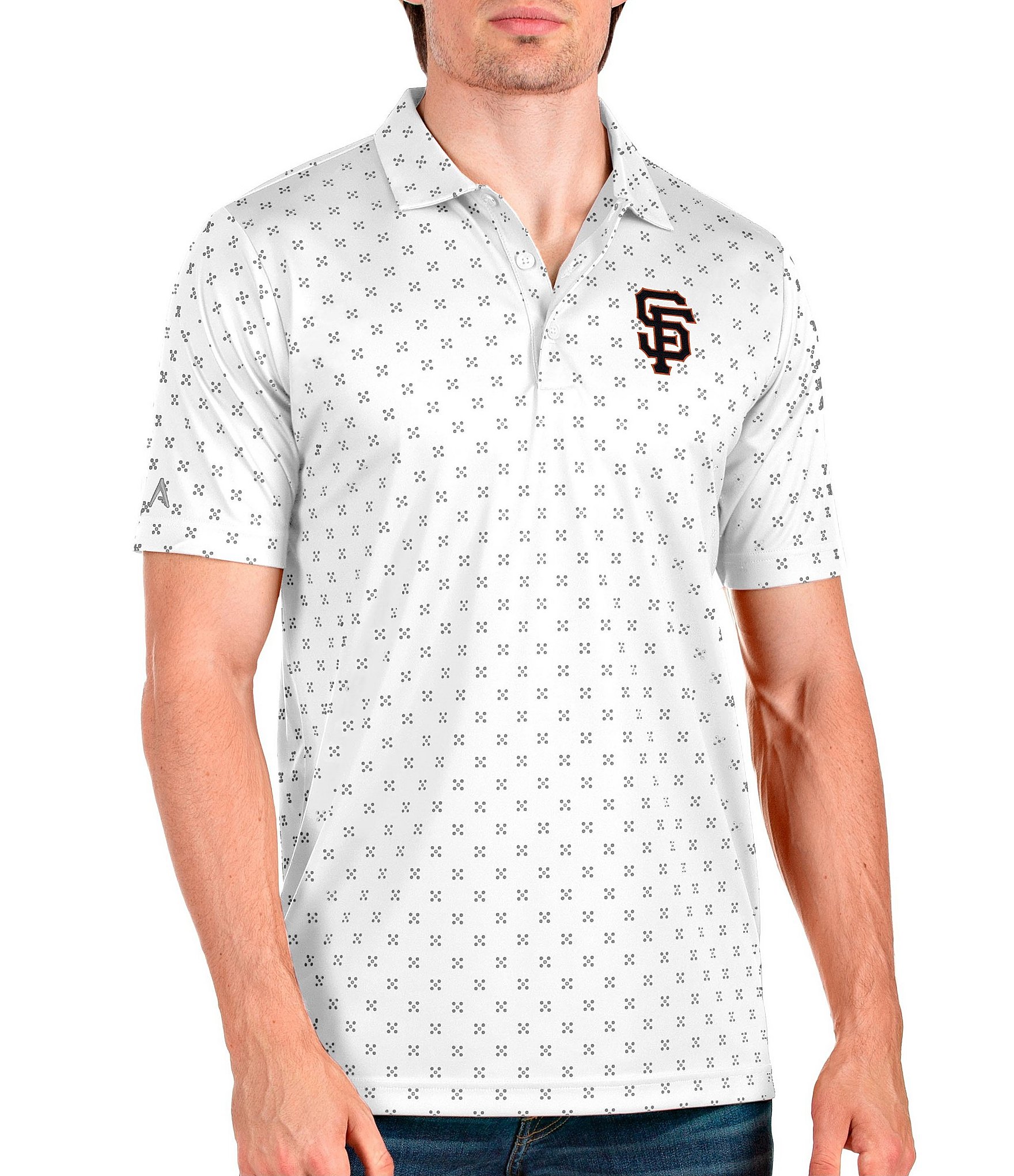 Pittsburgh Pirates Antigua Big & Tall Esteem Polo - White