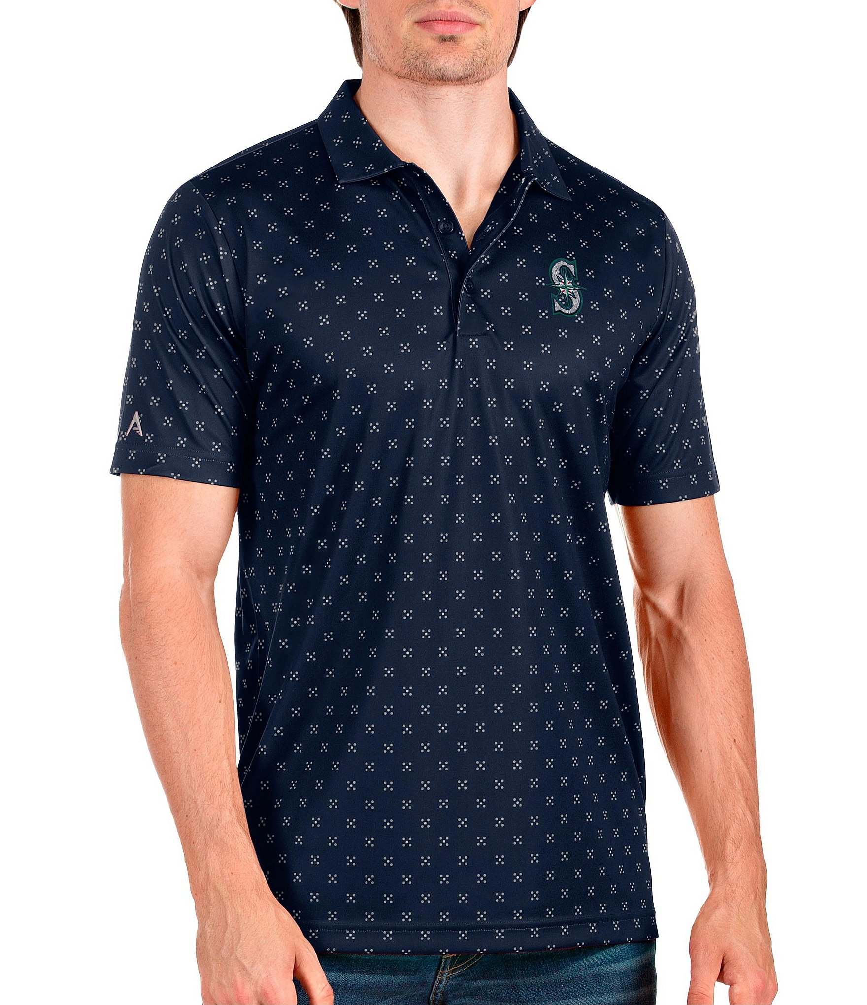 Seattle Mariners Antigua Nova Polo - Gray