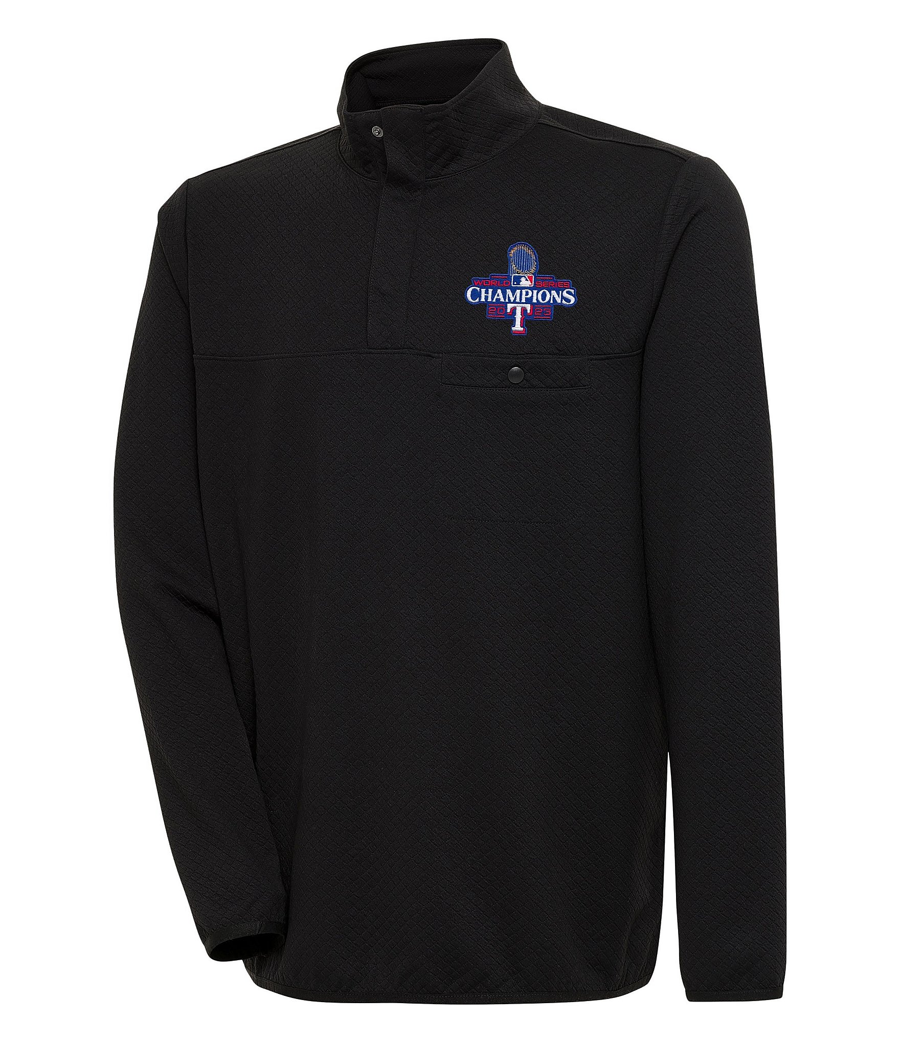 Antigua MLB Texas Rangers 2023 World Series Streamer Pullover | Dillard's