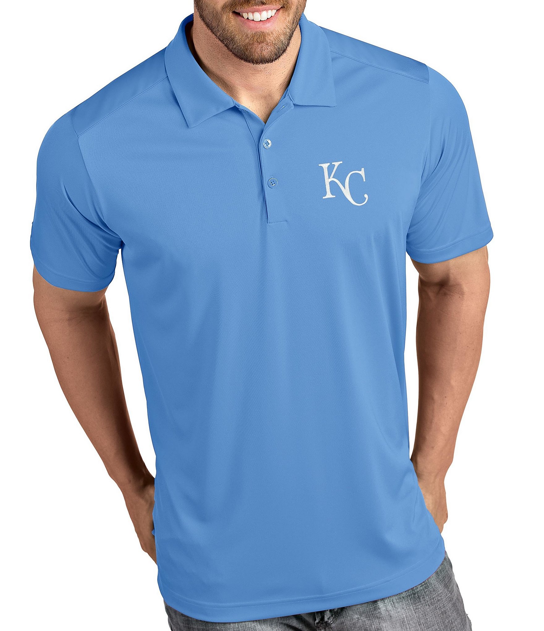 Kansas City Royals Antigua Compression Long Sleeve Button