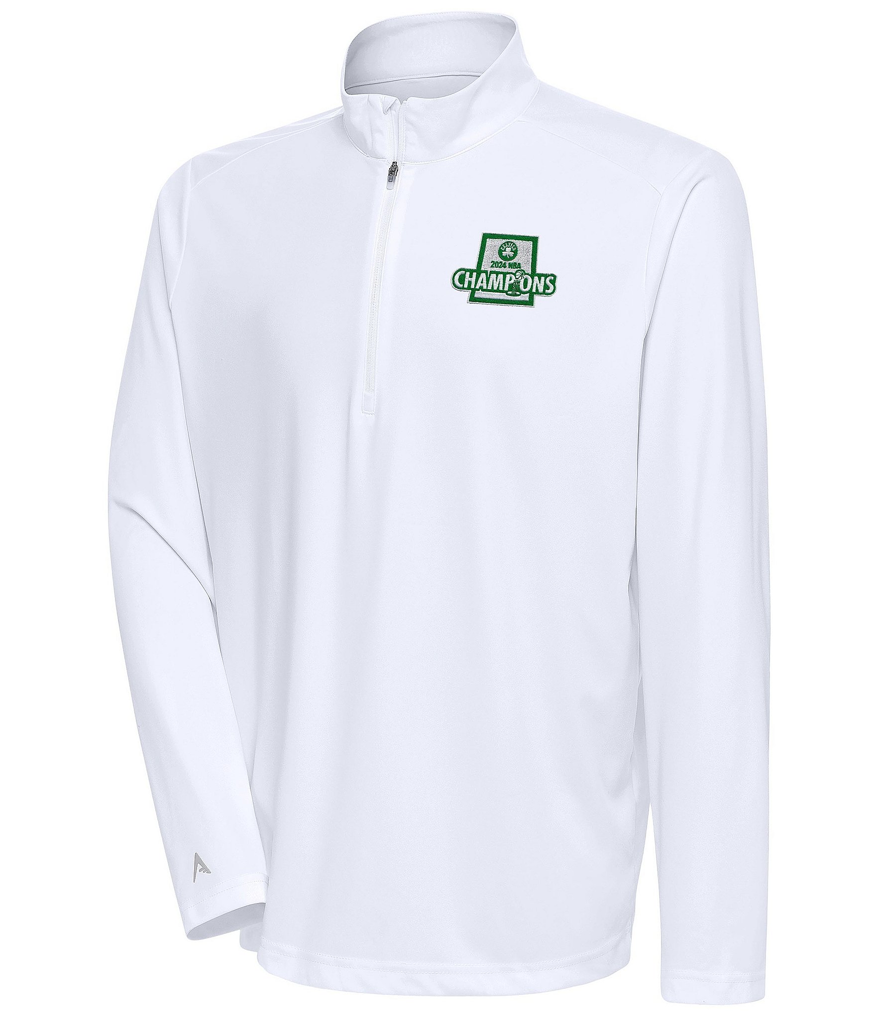 Antigua NBA Boston Celtics 2024 World Champions Tribute Quarter-Zip Pullover