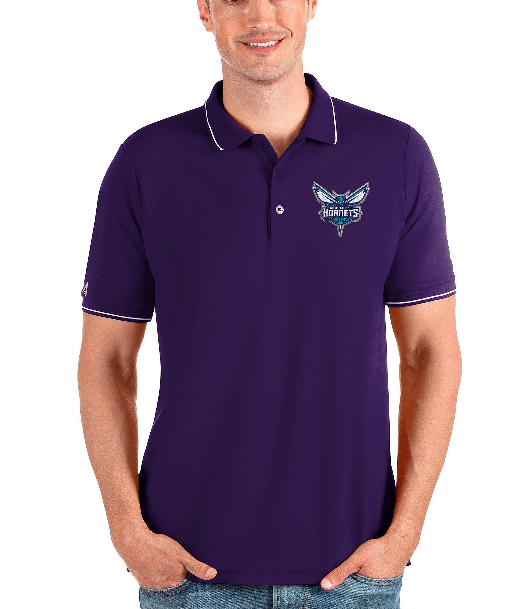 Men's Antigua Purple Colorado Rockies Affluent Polo Size: Small