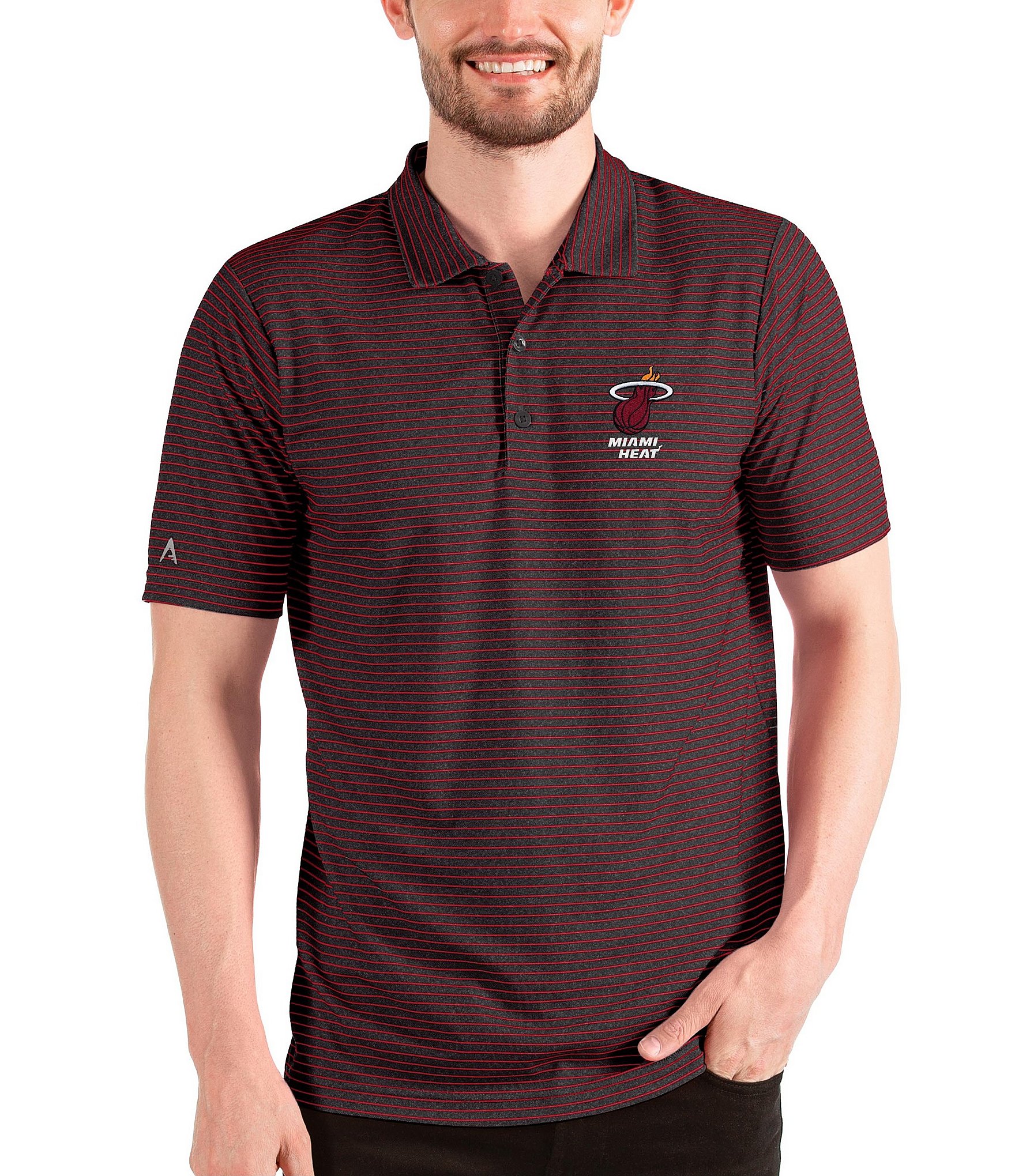 Antigua NBA Eastern Conference Groove Short-Sleeve Polo Shirt - L