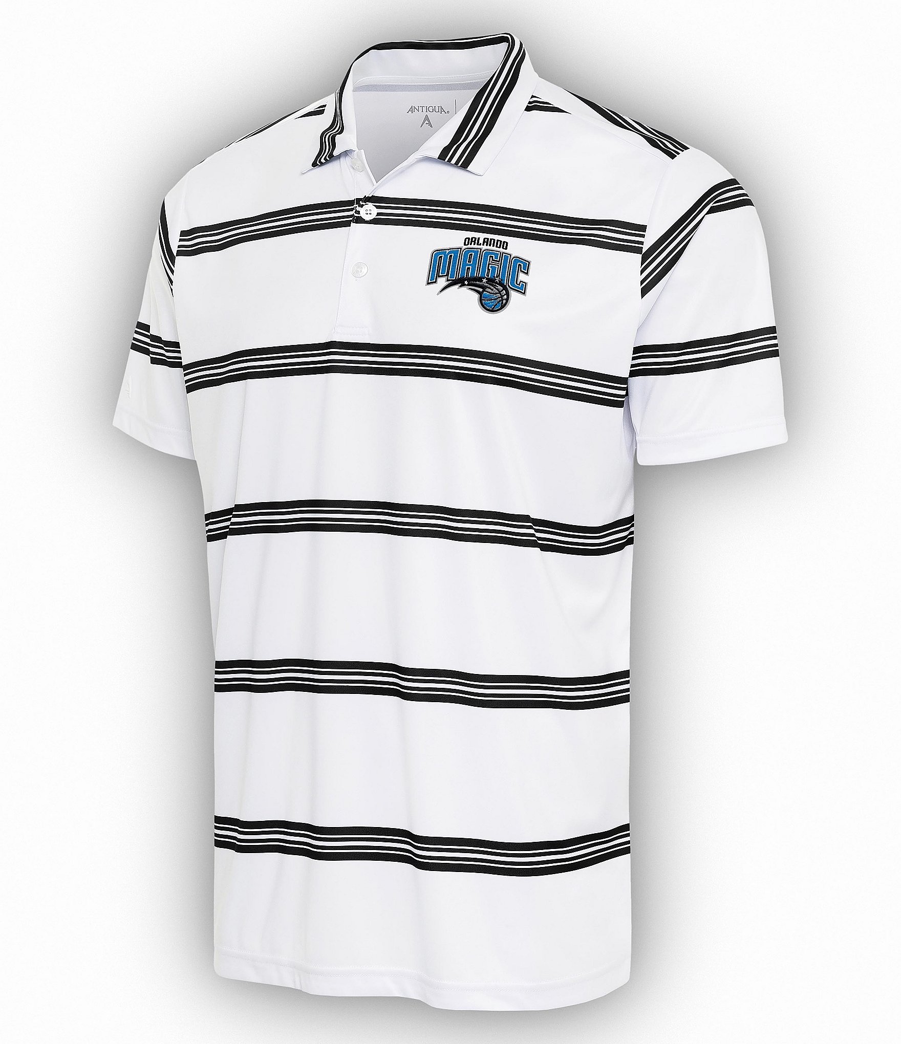 Men's Antigua White/Black Denver Broncos Groove Polo Size: Medium