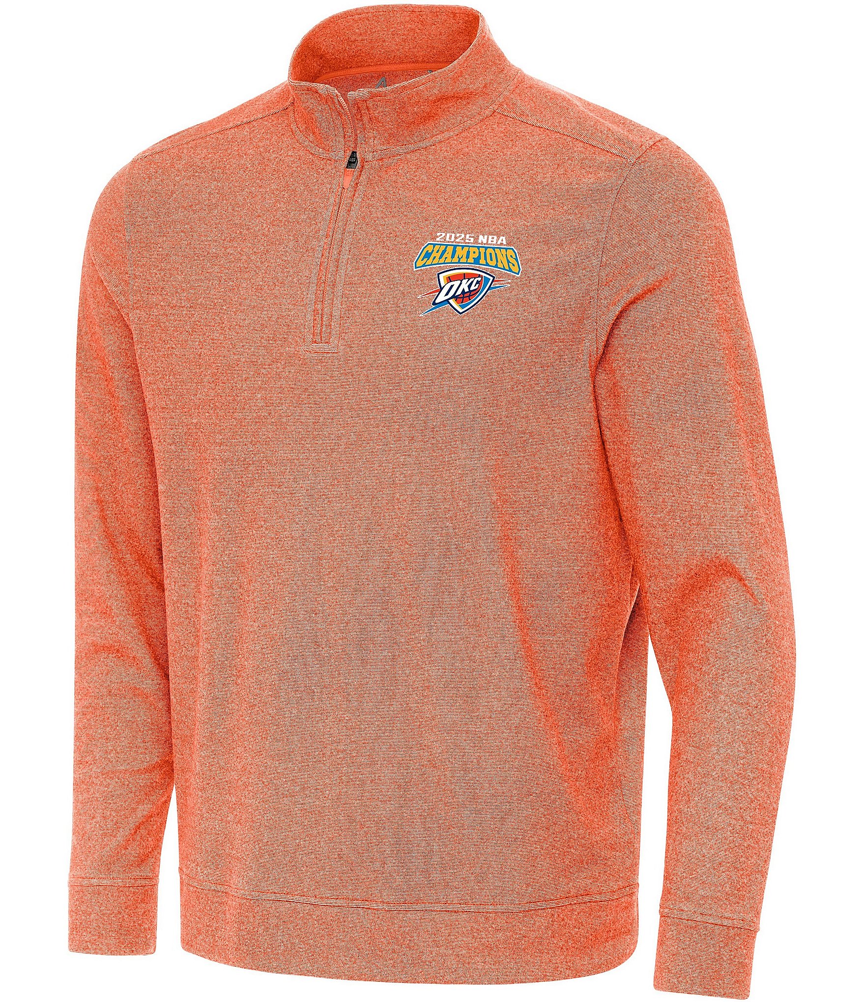 Antigua NBA Oklahoma City Thunder 2025 World Champions Subtle Quarter-Zip Pullover