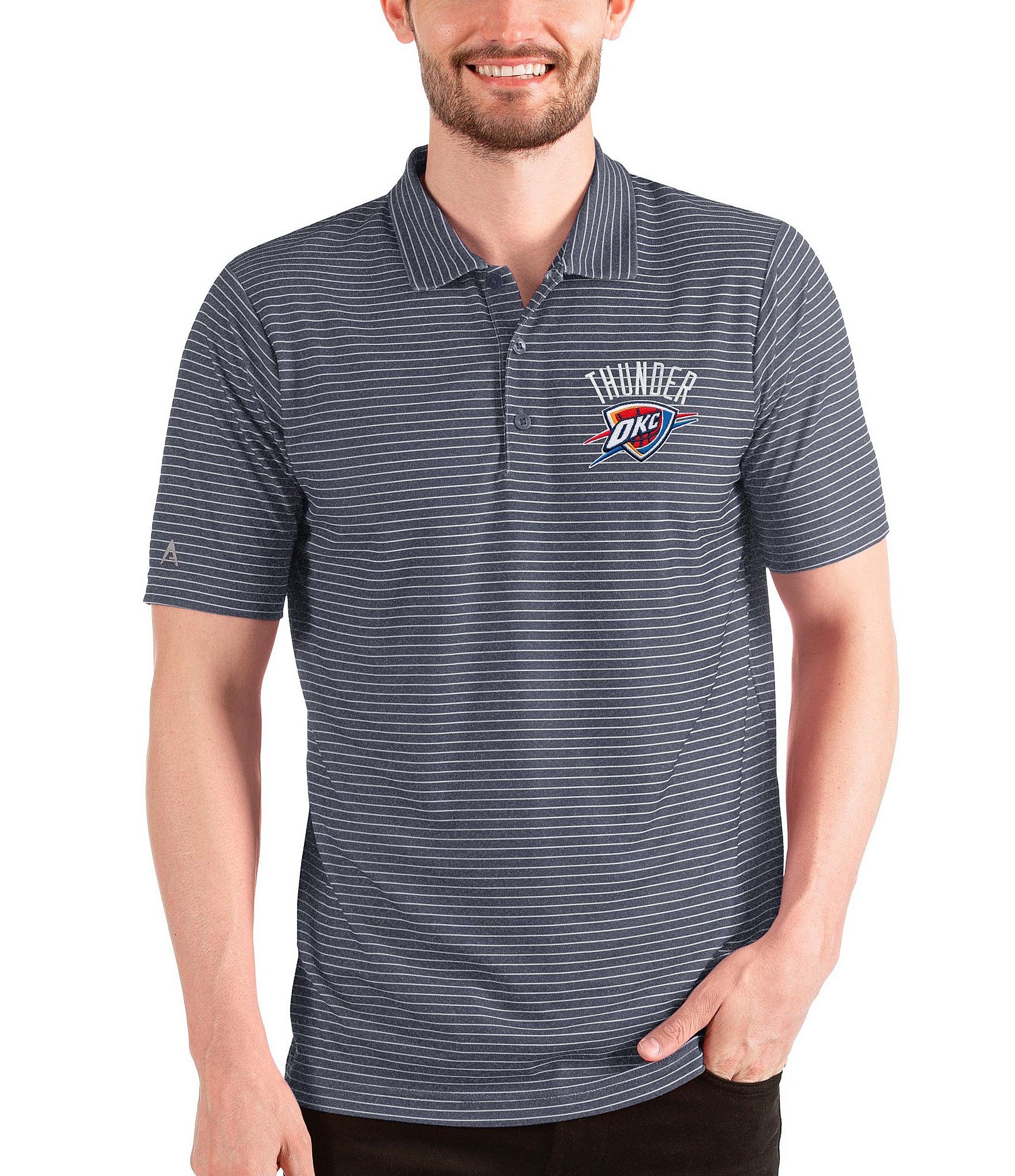 Antigua NBA Western Conference Esteem Short Esteem Short Sleeve Polo Shirt