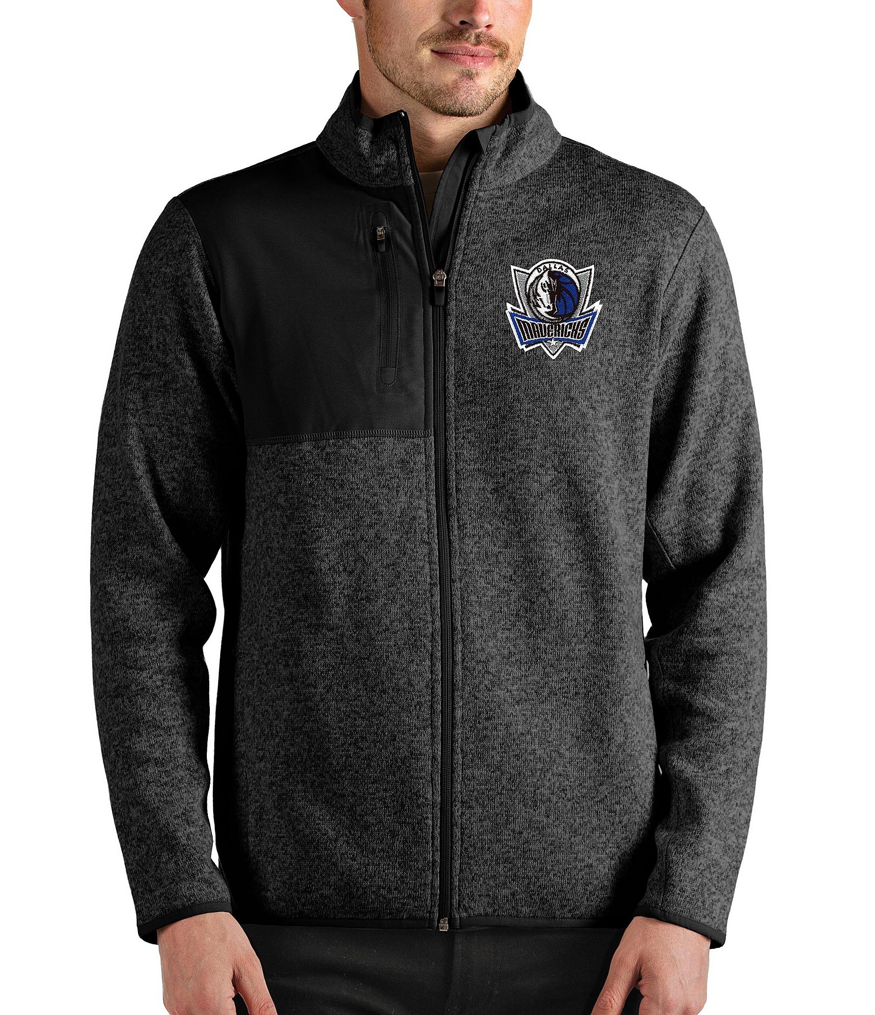 Men's Antigua Royal Los Angeles Dodgers Links Full-Zip Golf Jacket