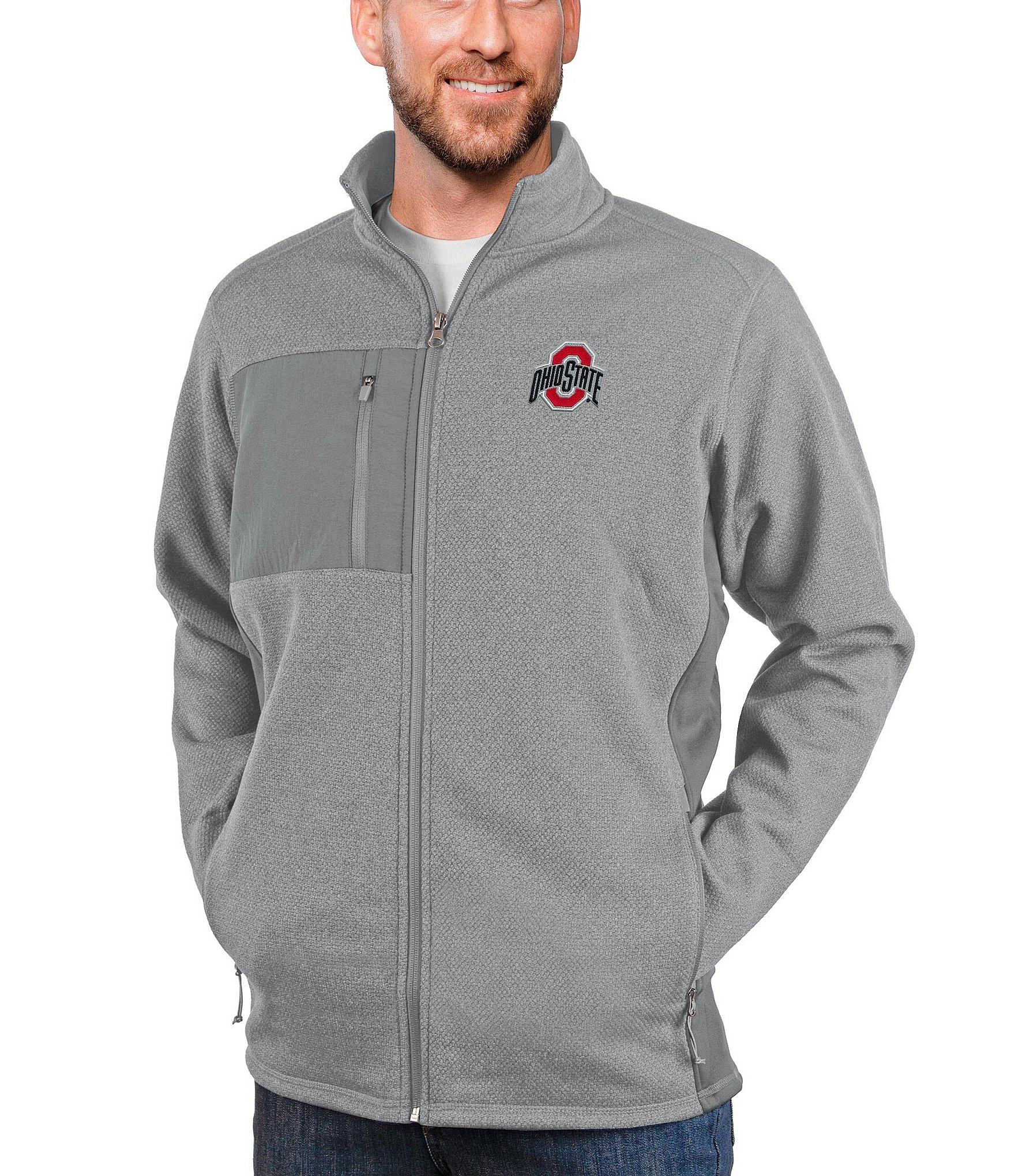 Antigua NCAA Big Course Full-Zip Jacket