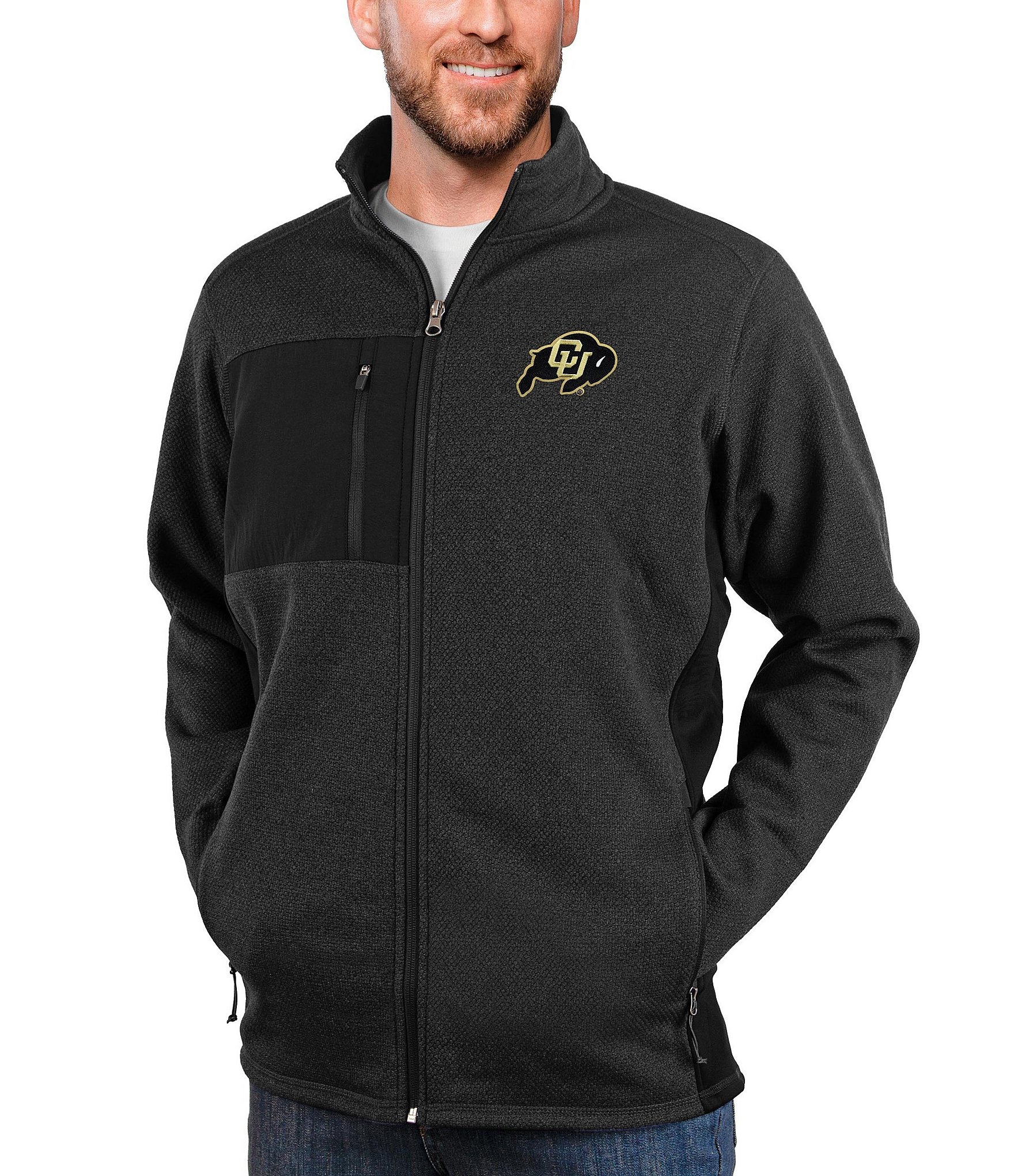 Men's Antigua Brown San Diego Padres Generation Quarter-Zip Pullover Jacket  