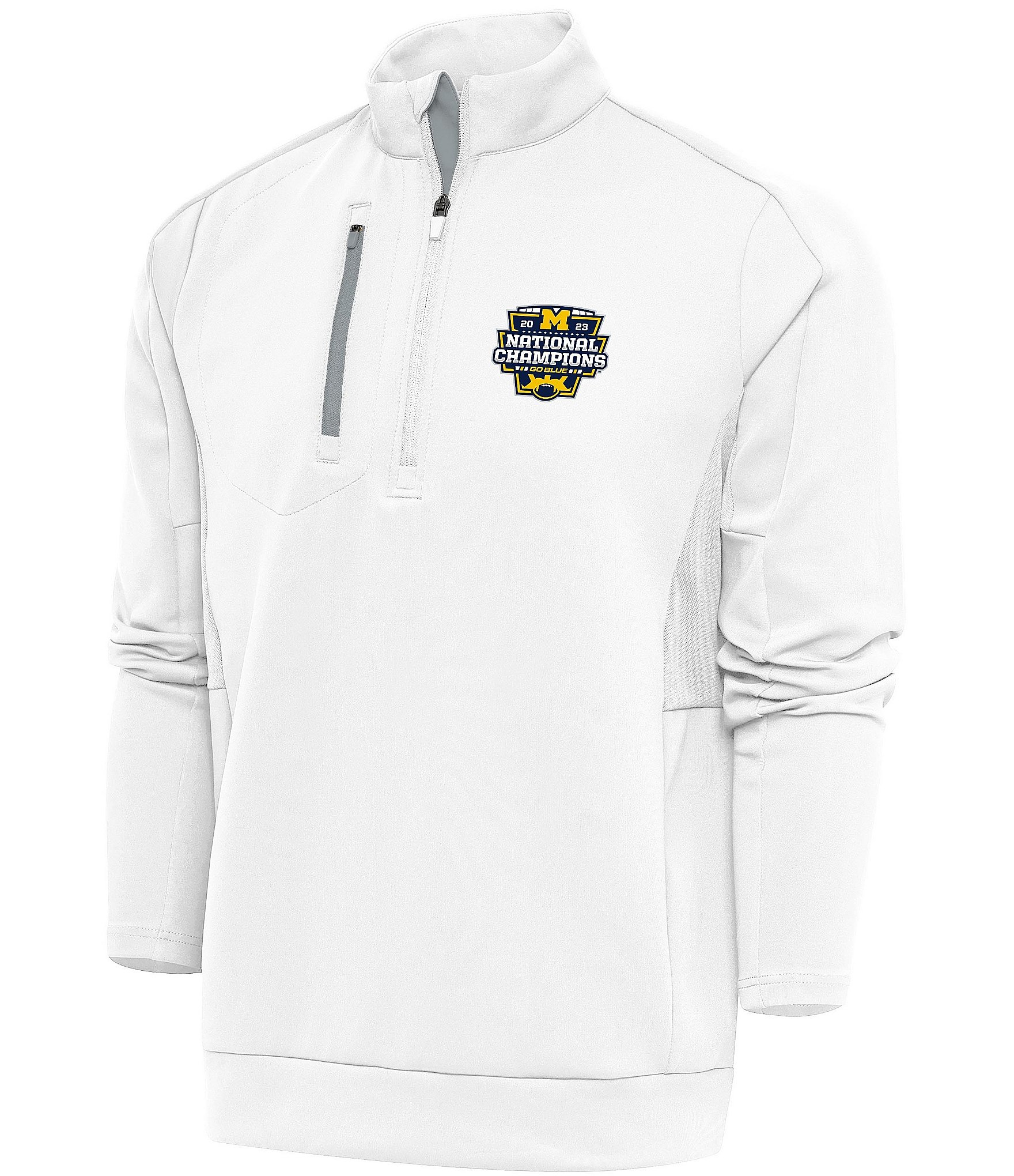 Antigua NCAA Michigan Wolverines 2023 National Champions Generation Quarter-Zip Pullover