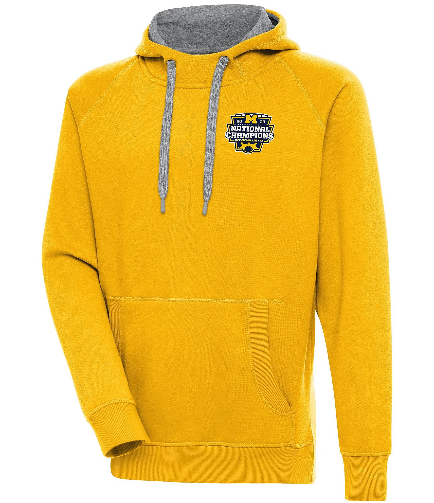 Antigua NCAA Michigan Wolverines 2023 National Champions Victory Hoodie