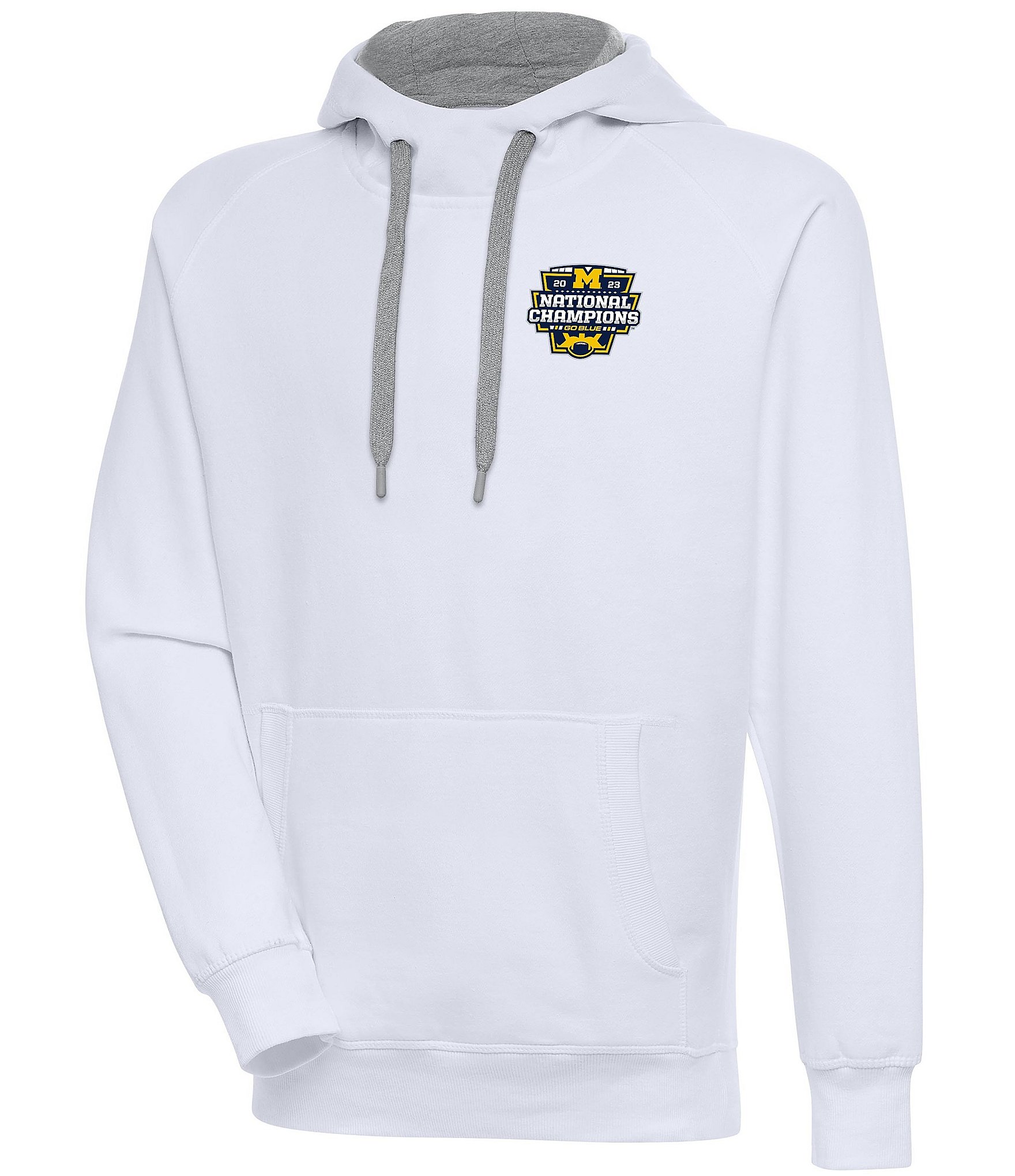 Antigua NCAA Michigan Wolverines 2023 National Champions Victory Hoodie