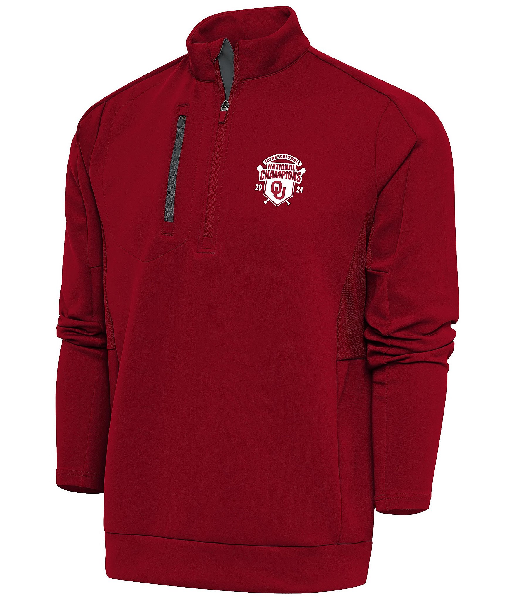 Antigua NCAA Oklahoma Sooners 2024 Women's College World Series National Champions Generation Quarter-Zip Pullover