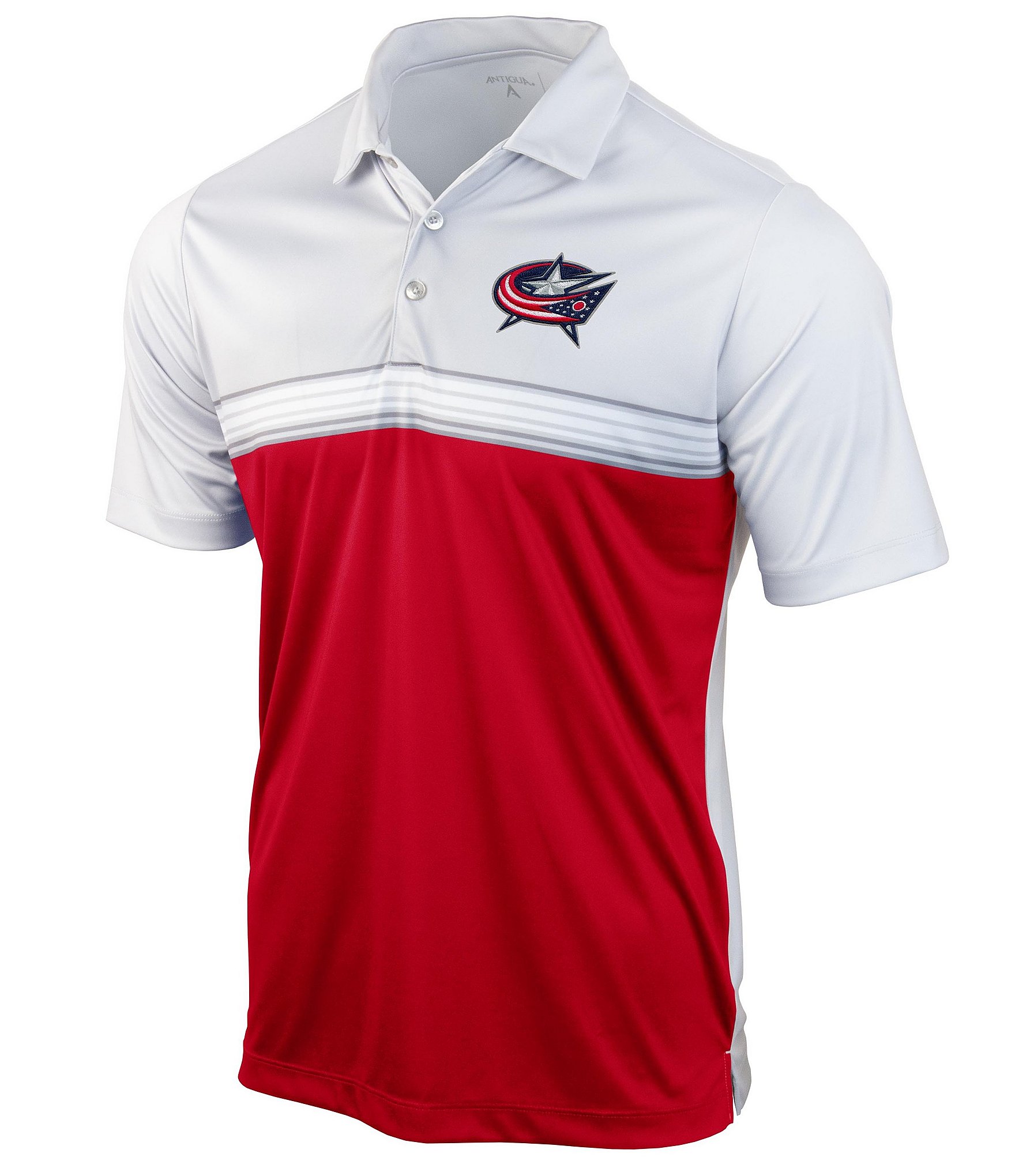 Men's Texas Rangers Antigua Red Compass Polo