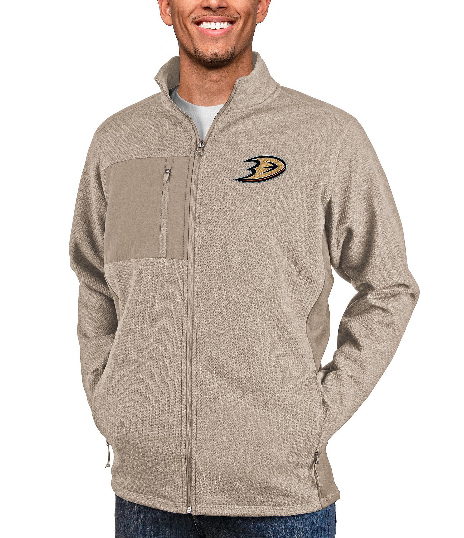 Antigua Men's Pittsburgh Steelers Glacier Gold Quarter-Zip Pullover