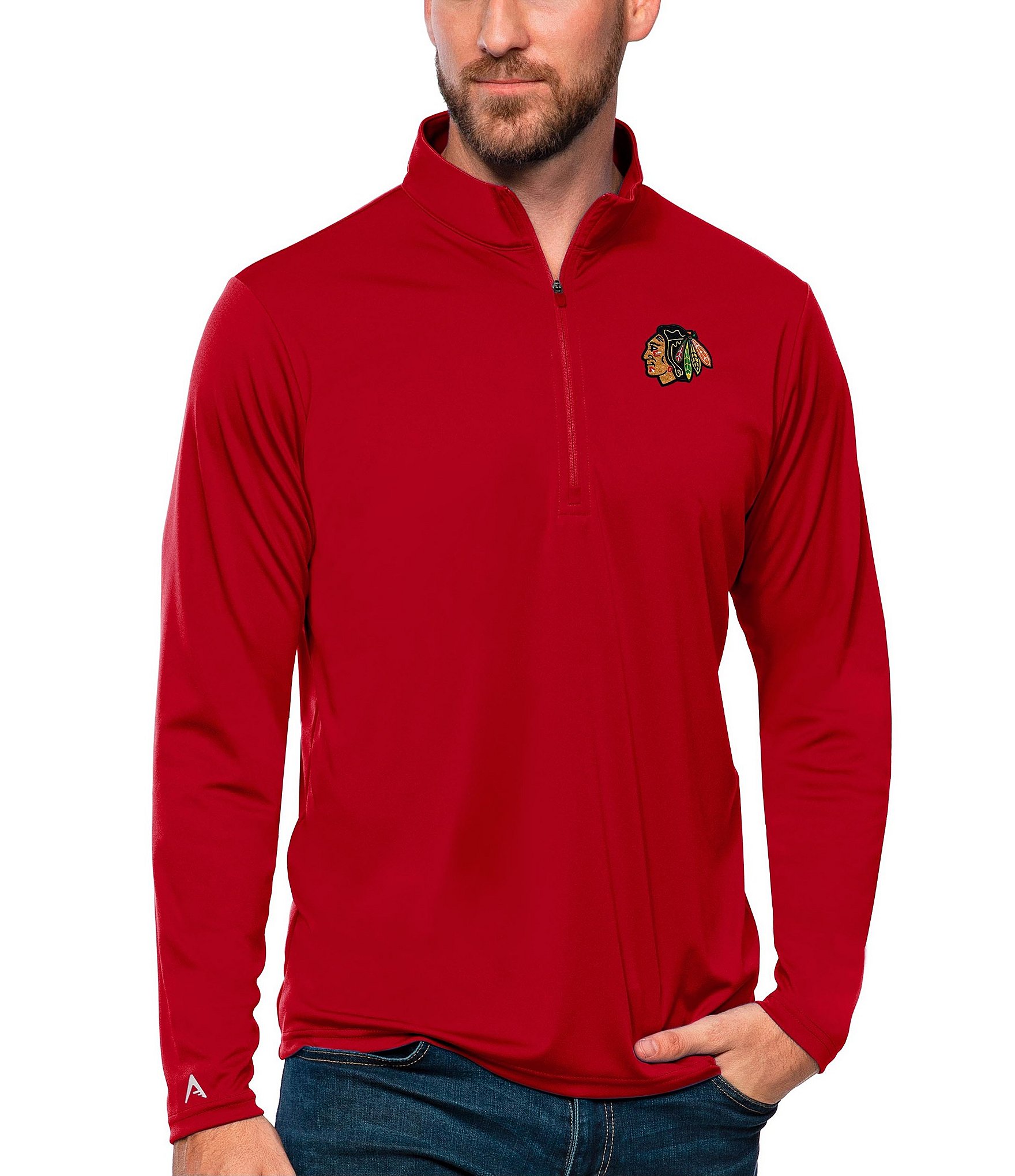 Antigua NHL Western Conference Tribute Quarter-Zip Pullover