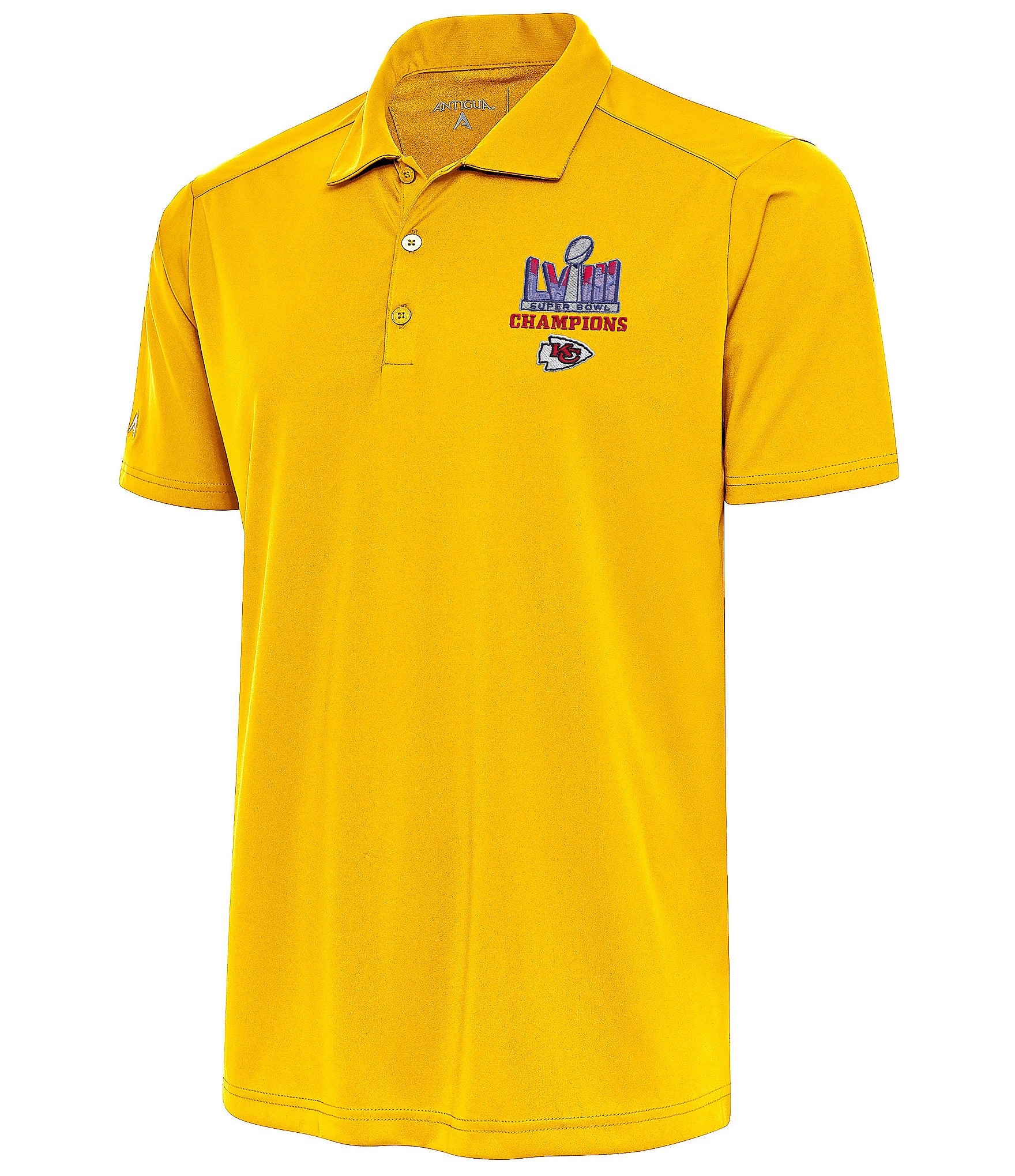 Antigua Super Bowl LVIII Kansas City Chiefs Champions Tribute Polo Shirt