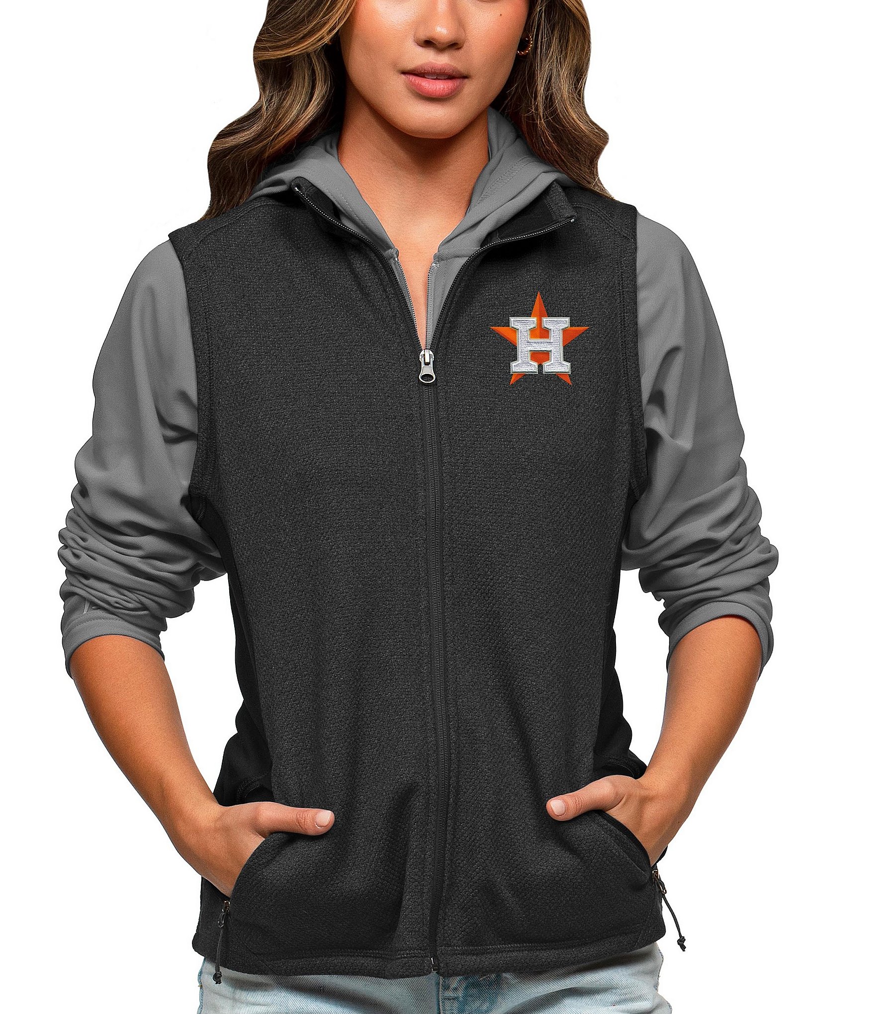 Antigua Women's Houston Astros Gray Protect Jacket