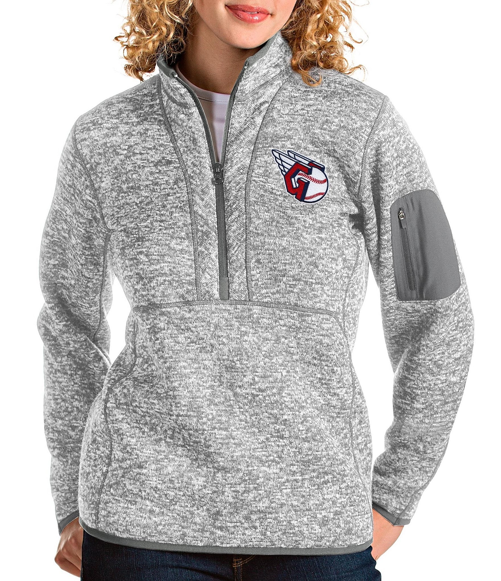 Antigua Women's Houston Astros Oatmeal Course Jacket