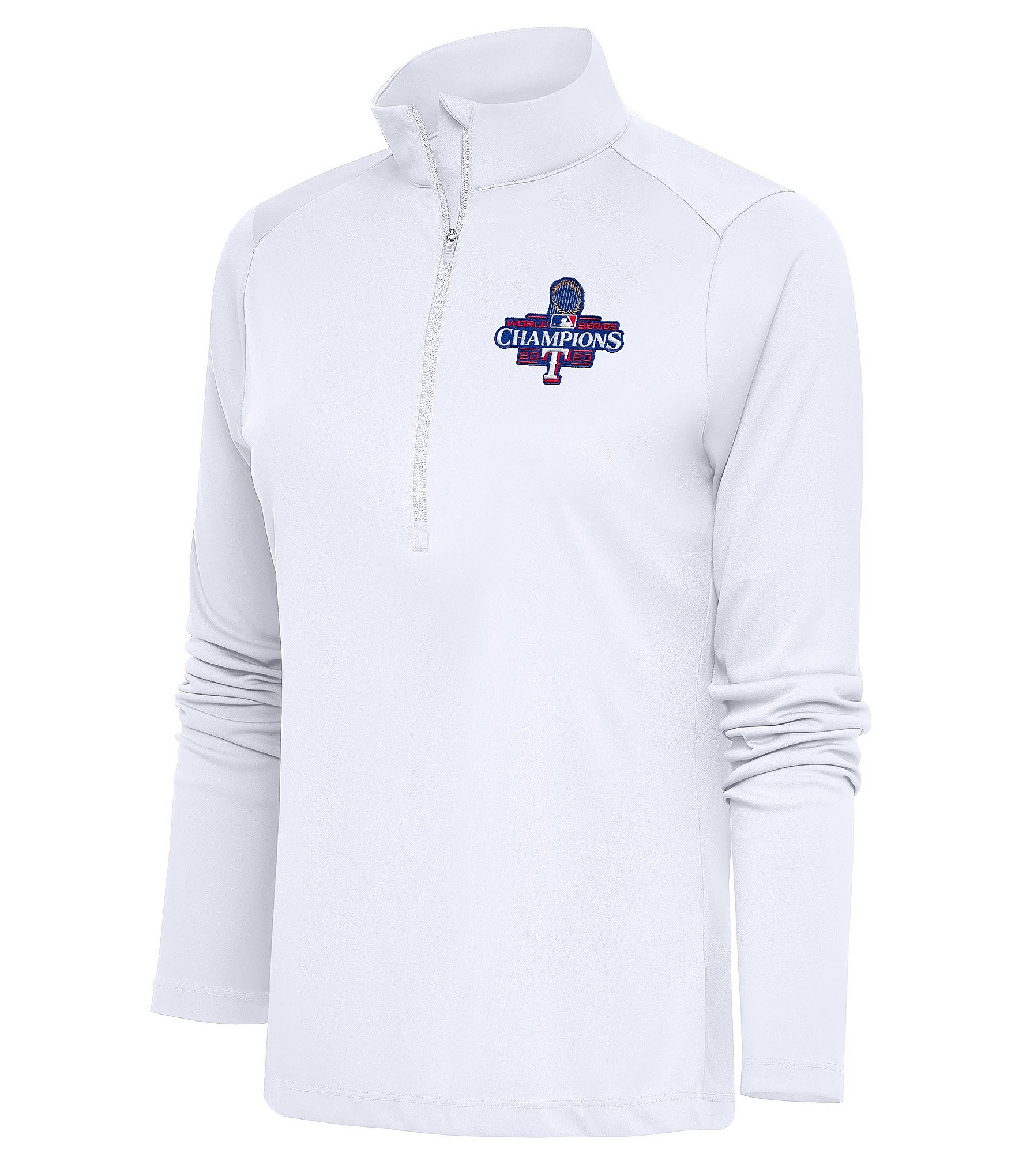 Antigua Women's MLB Texas Rangers 2023 World Series Tribute Half-Zip ...