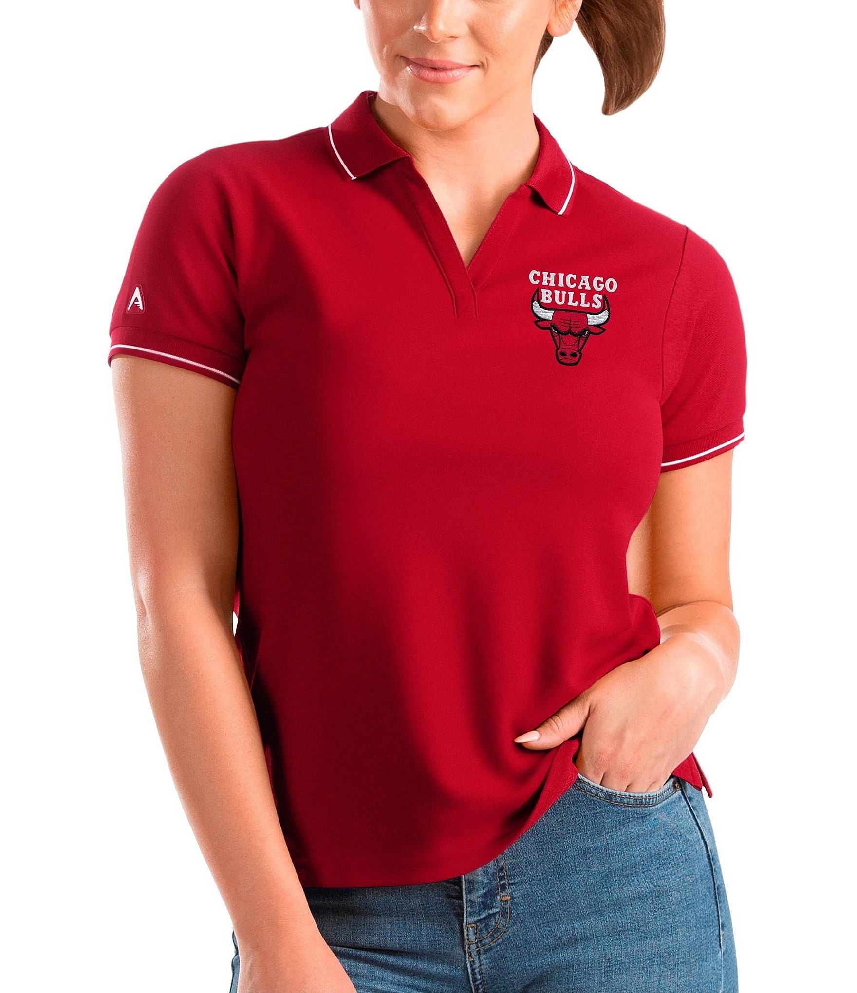 Antigua Women's NBA Eastern Conference Affluent Short-Sleeve Polo Shirt |  Dillard's