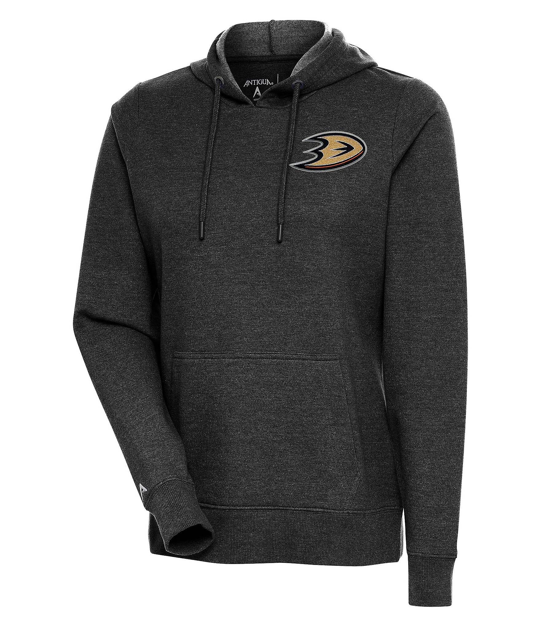 Antigua Women's Philadelphia Eagles Milo Black/White Quarter-Zip Long Sleeve  T-Shirt