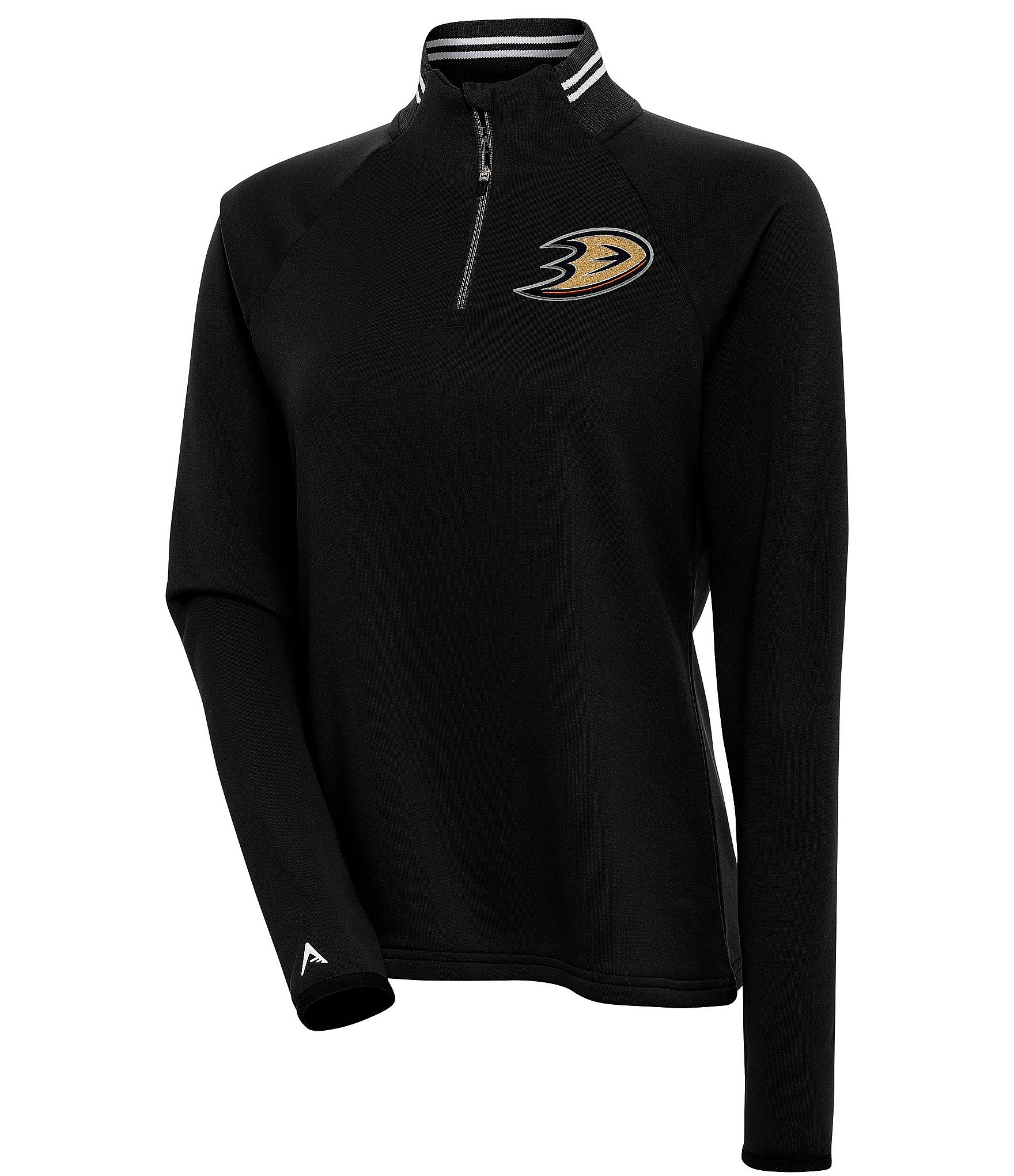 Green Bay Packers Antigua Victory Quarter-Zip Pullover Top - Black