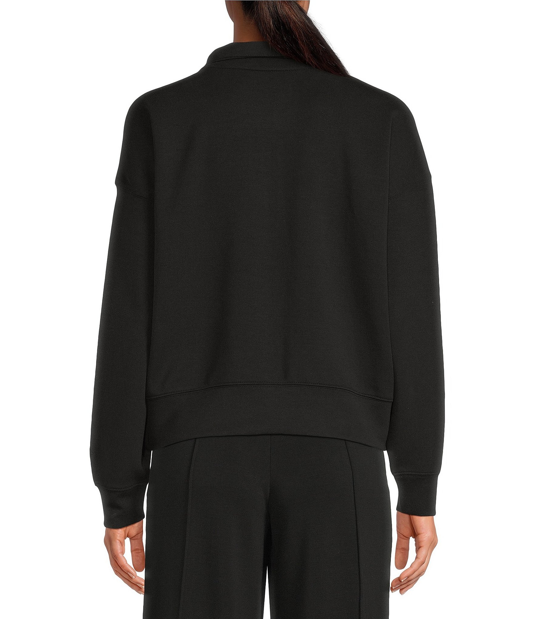 Antonio Melani Active Coordinating Half Zip Knit Sweatshirt