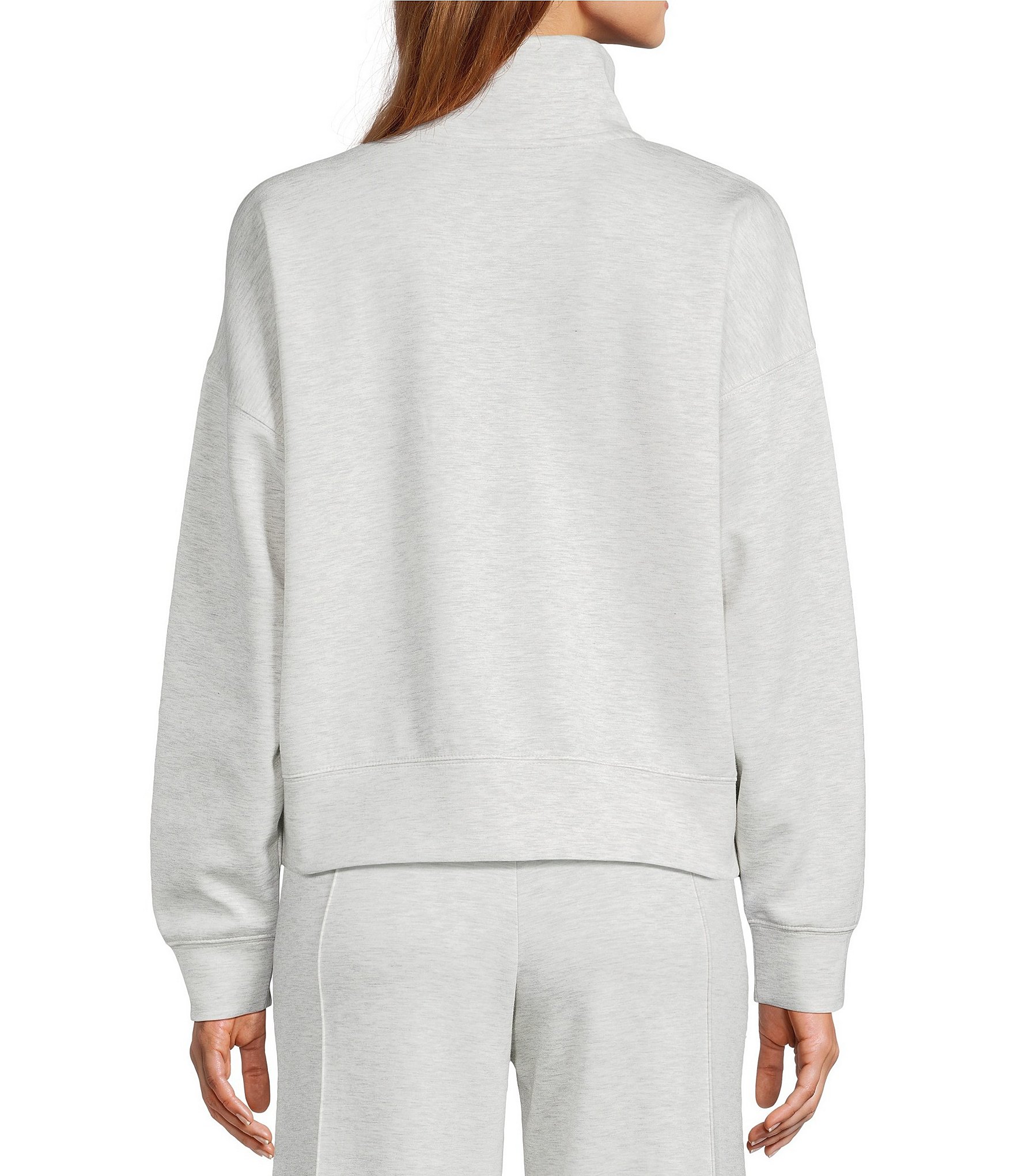 Antonio Melani Active Coordinating Collar Neck Half Zip Sweatshirt