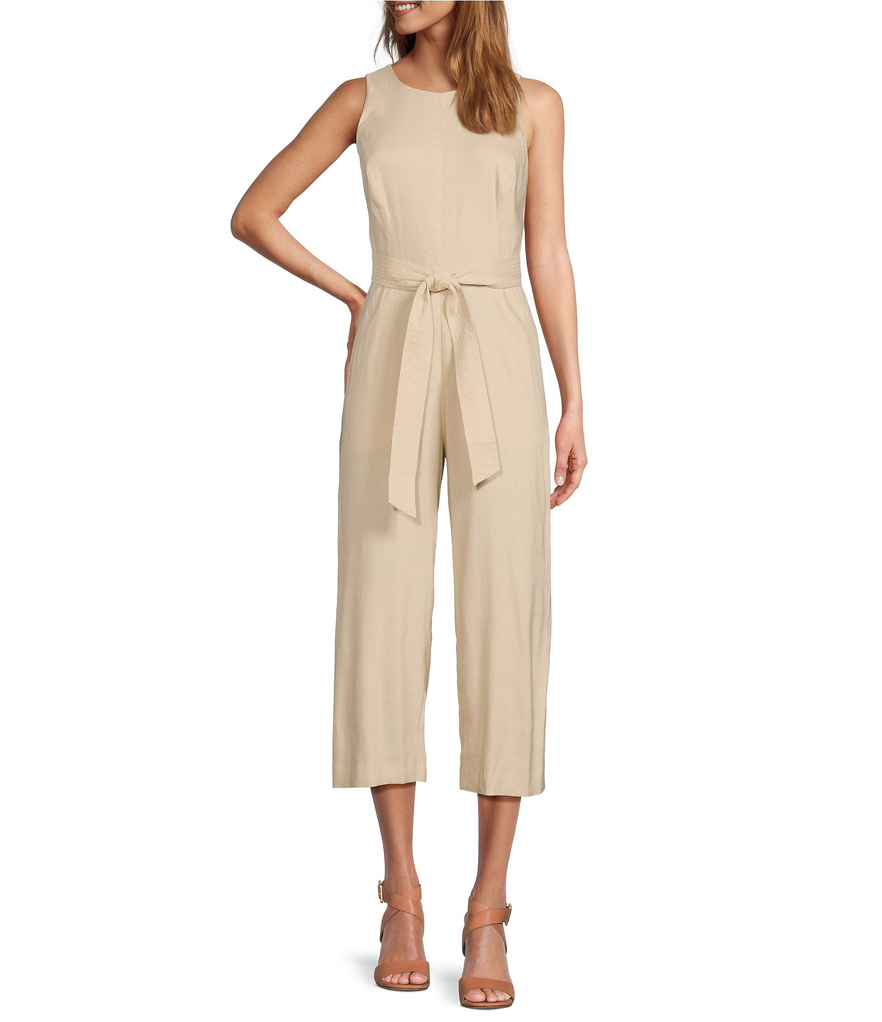 Tan Women's Contemporary Workwear Jumpsuits | Dillard's