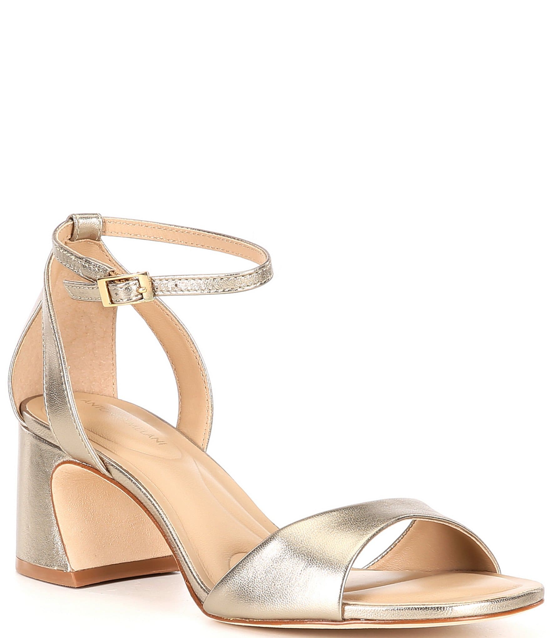 Antonio Melani Alice Leather Peep Toe Block Heel Sandals | Dillard's